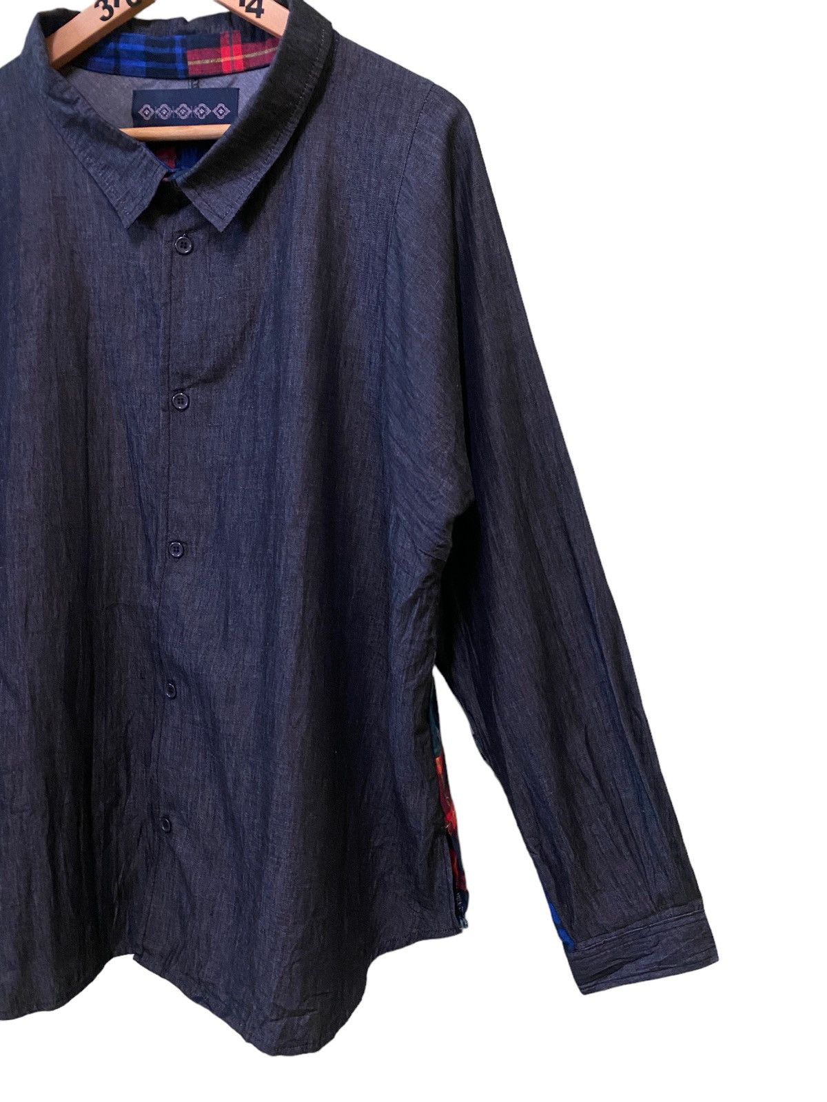 Designer Vintage Japan KOHAKU Patchworks Rebuild SHIRT Size US XL / EU 56 / 4 - 5 Thumbnail