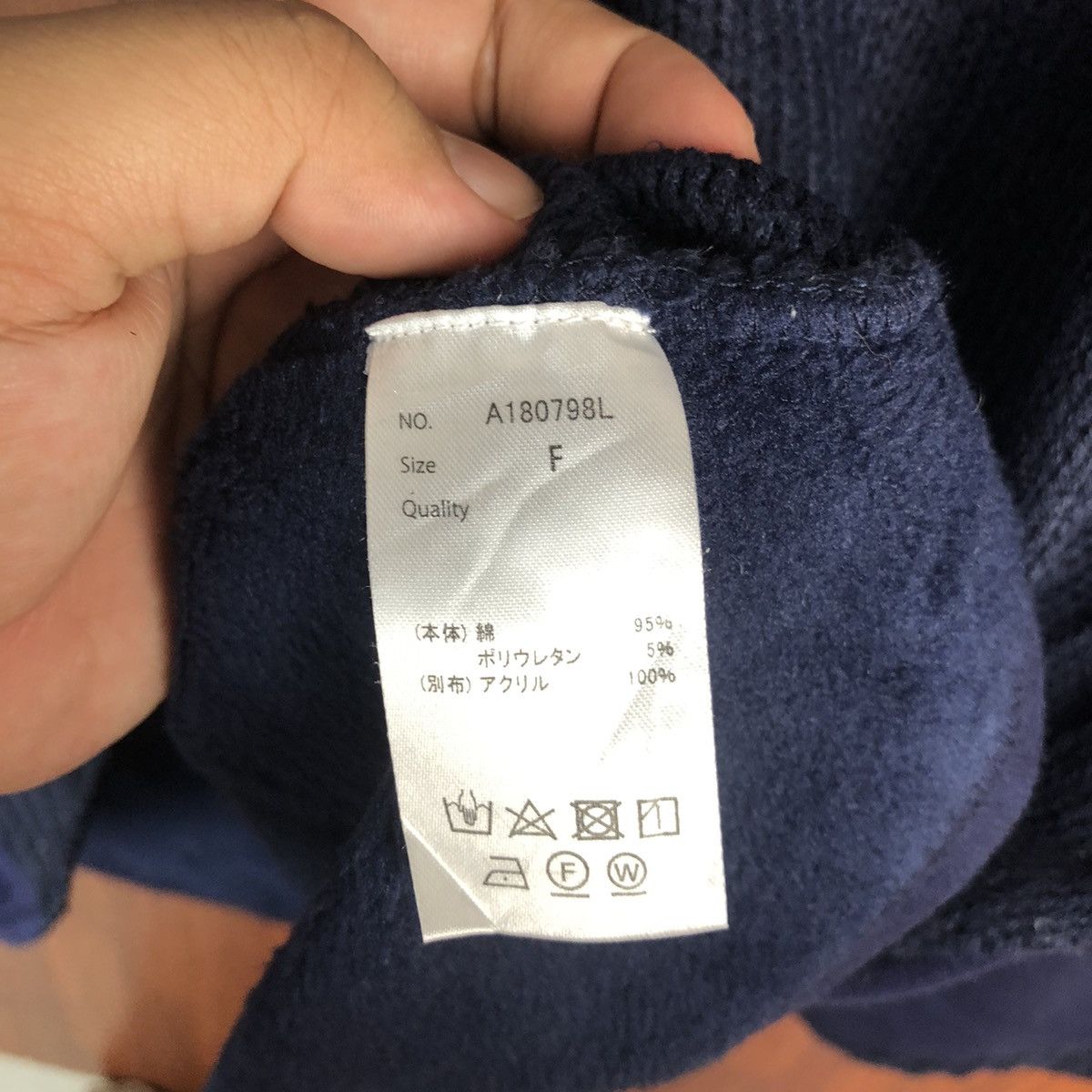 Homespun Knitwear × Japanese Brand Lupilien Dark Blue Knitwear #7549 Size L / US 10 / IT 46 - 9 Thumbnail