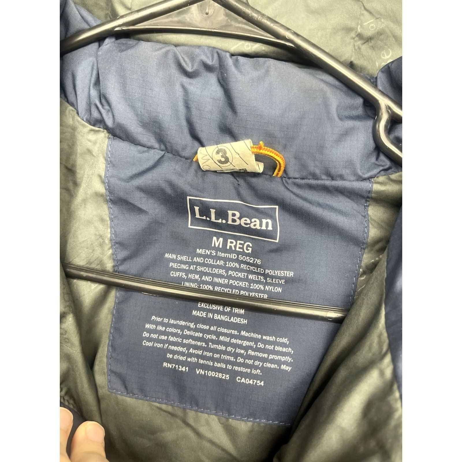 Vintage L.L.Bean Parka Jacket Mens M Blue Down Parka 650 Warmth Mountain Classic Down Hiking Outerwear 505276 Size US M / EU 48-50 / 2 - 4 Thumbnail