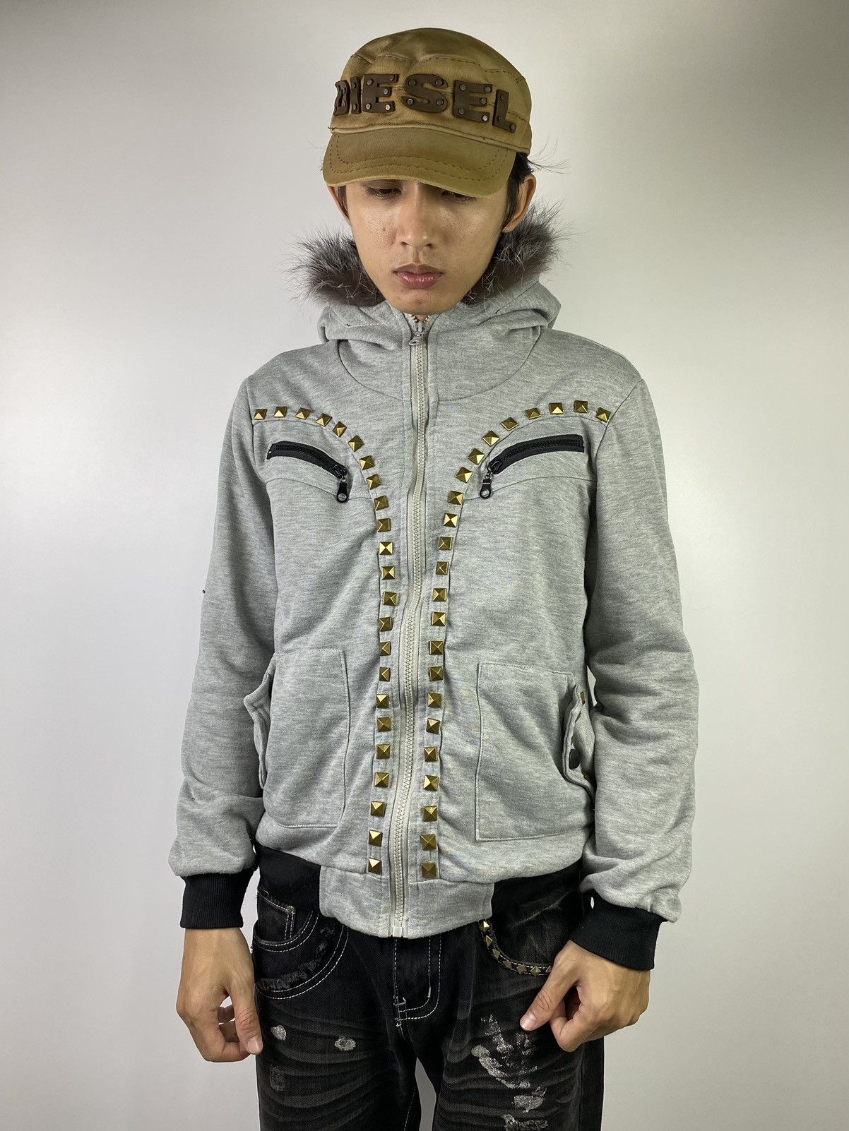 GOSTAR DE FUGA × If Six Was Nine × Japanese Brand studded fur hoodie buzz double layer ifsixwasnine style Size US M / EU 48-50 / 2 - 3 Thumbnail