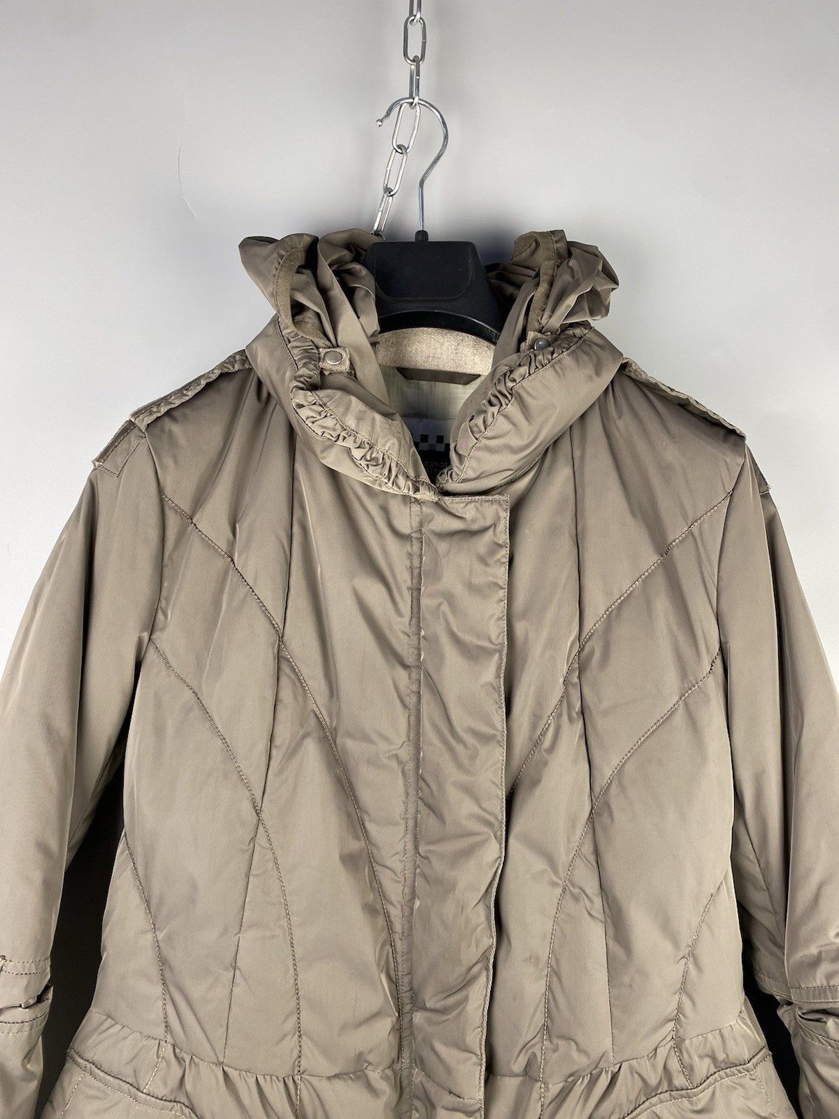 Marithe + Francois Girbaud Marithe Francois Girbaud Beige Down Jacket Puffer Size S / US 4 / IT 40 - 3 Thumbnail