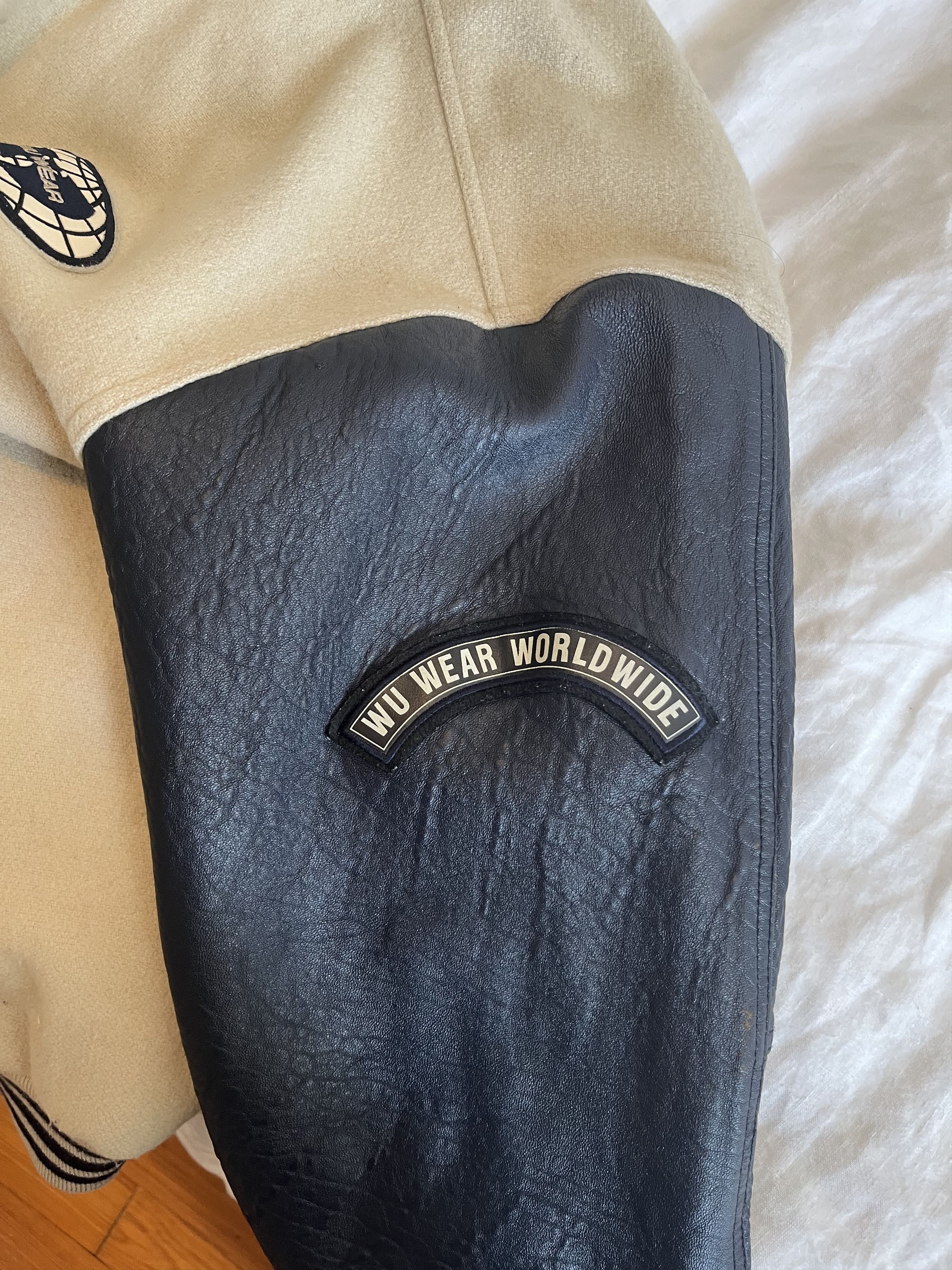 Wu-Tang Clan Wu Wear Vintage Letterman Leather Jacket Size US XL / EU 56 / 4 - 2 Thumbnail