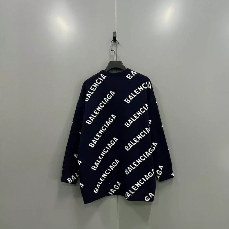 Balenciaga Balenciaga Bullet screen logo all-printed knitwear Size US L / EU 52-54 / 3 - 2 Thumbnail