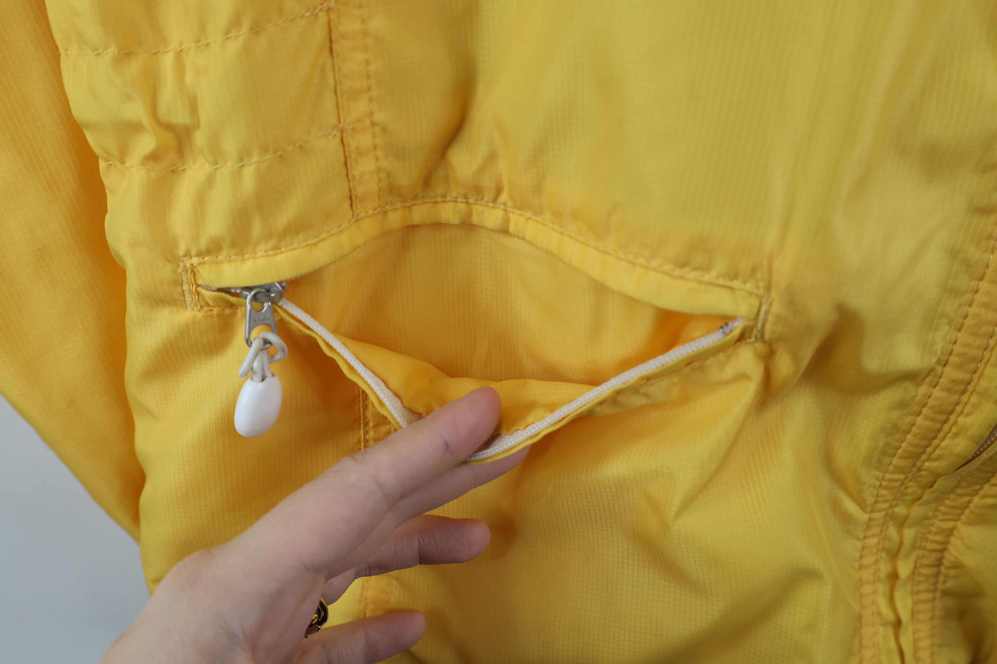 Eddie Bauer × Vintage Vintage Eddie Bauer Full Zip Windbreaker Jacket Yellow Size M / US 6-8 / IT 42-44 - 6 Thumbnail