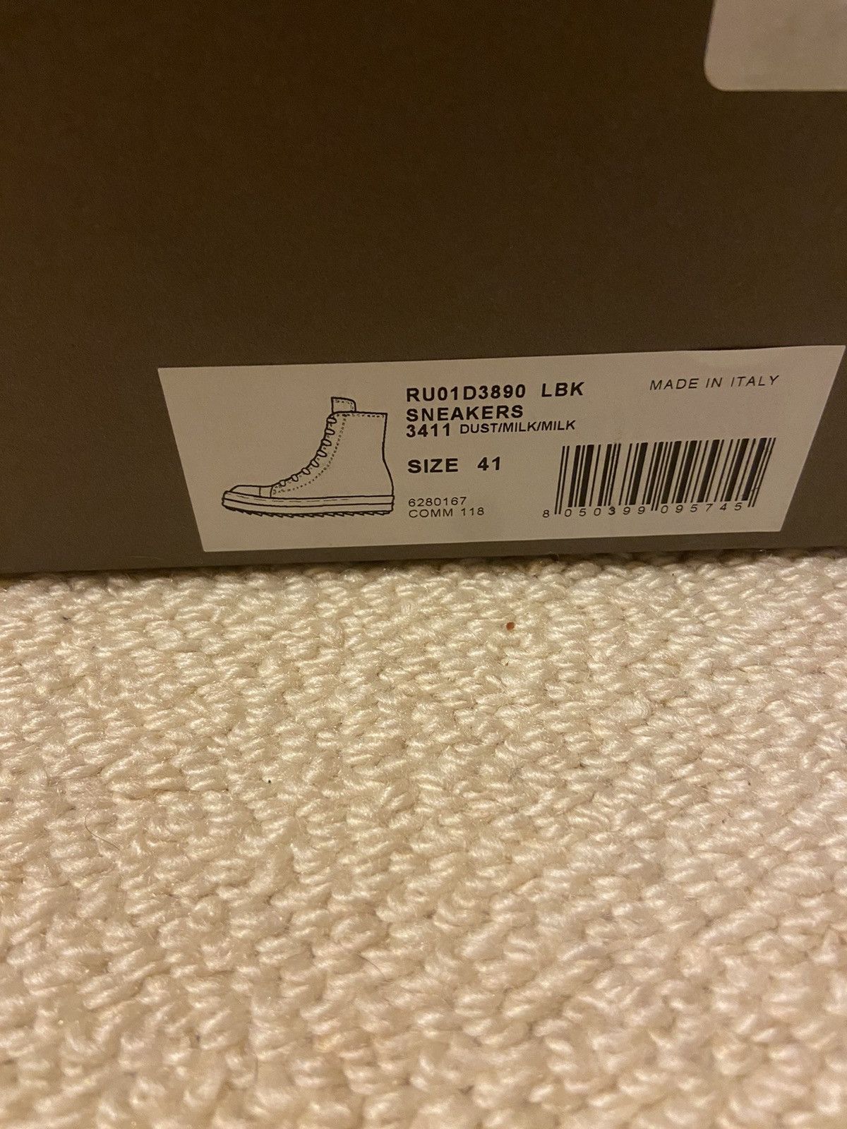 Rick Owens Rick Owen Ramone Mainline dust colour way Size US 8 / EU 41 - 7 Thumbnail
