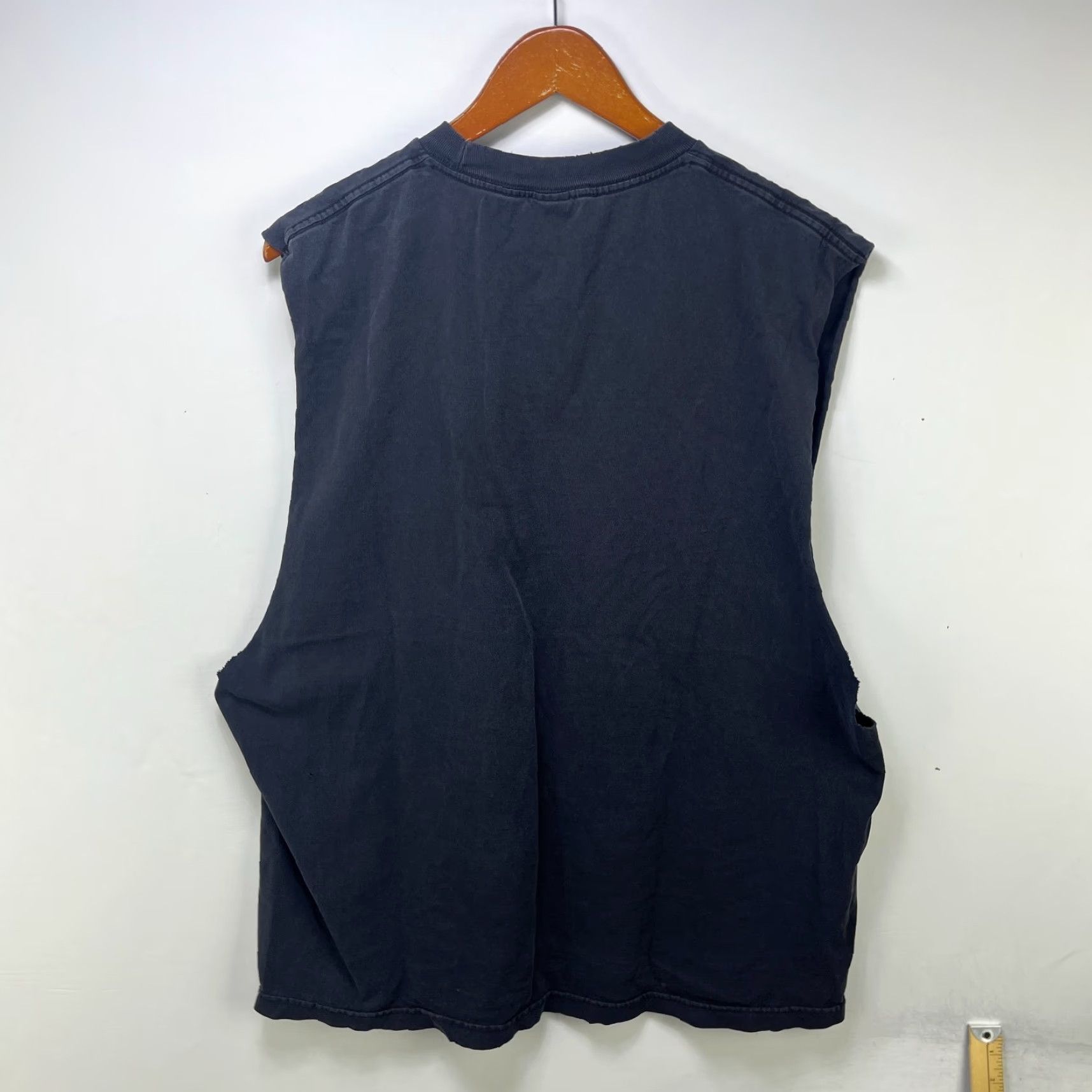 Vintage Vtg Famous Stars & Straps Muscle Tee Hold Fast Anchor 2XL Black Cotton Short Sleeve Crew Neck Men T-Shirt Size US XXL / EU 58 / 5 - 7 Thumbnail
