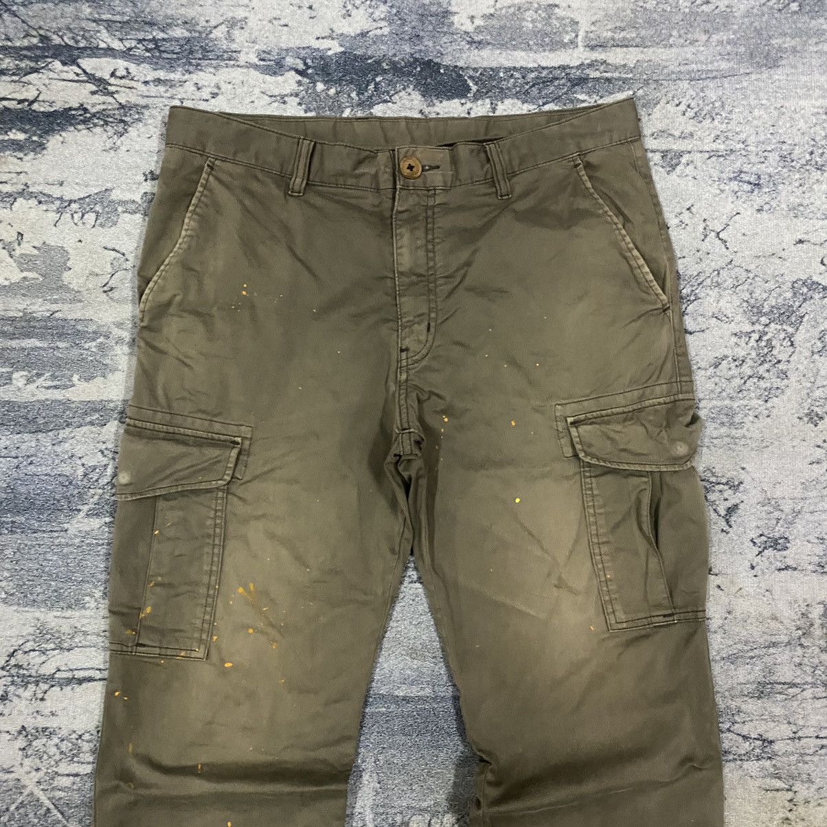 Hunter × Japanese Brand × Voodoo Tactical Vtg Japan Uniqlo Splatter Tactical Cargo Pants Size US 34 / EU 50 - 2 Thumbnail