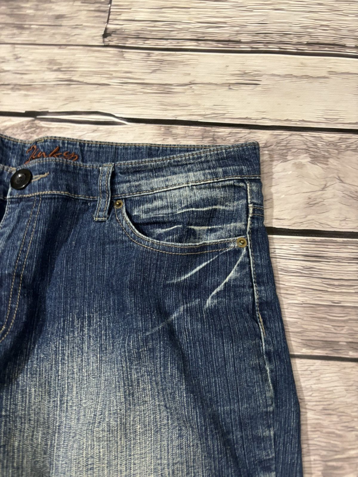 Hysteric Glamour × Japanese Brand y2k Flared Hysteric Glamour Japanese Denim Washed CRazy Size US 34 / EU 50 - 3 Thumbnail