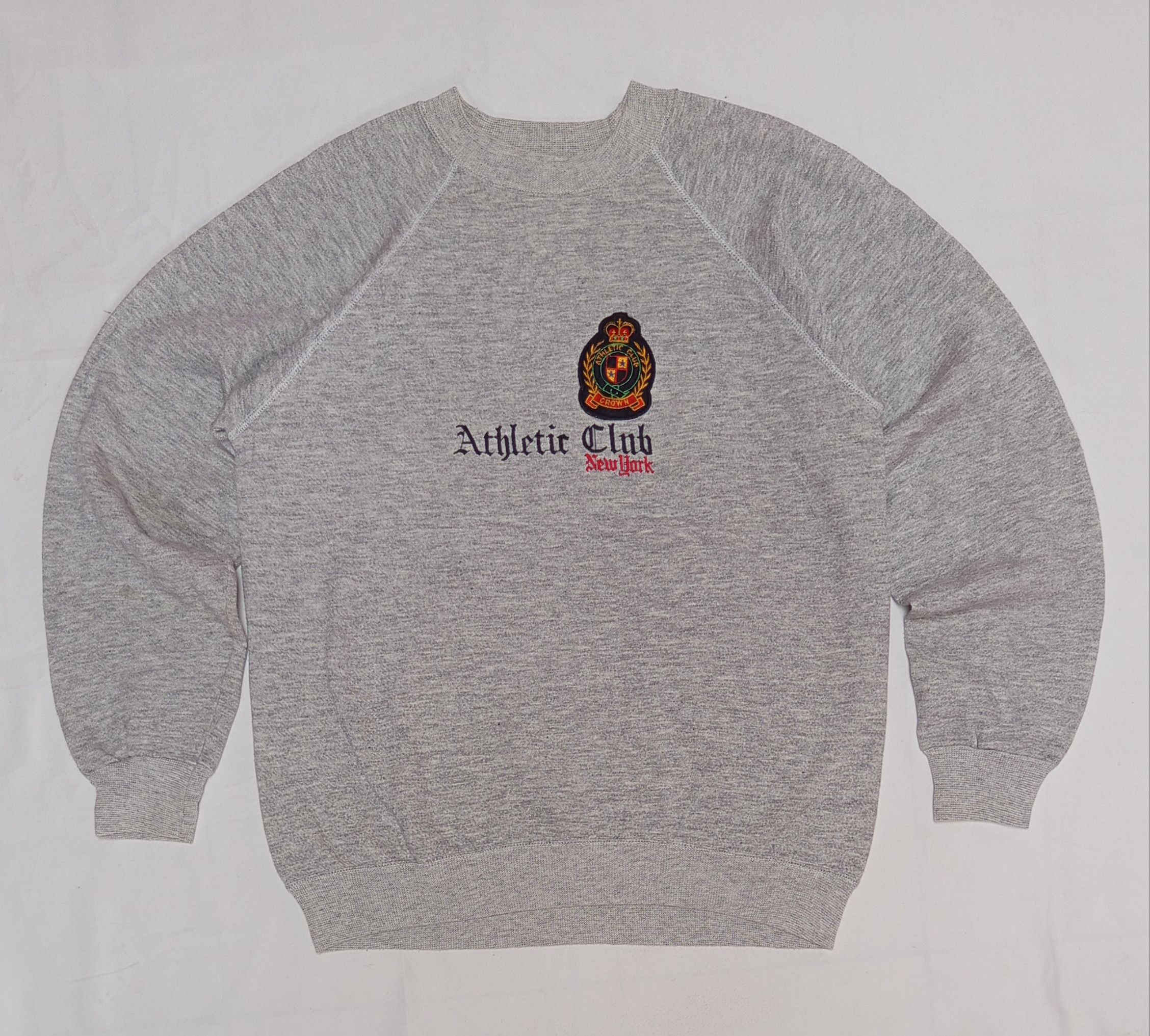 Hanes Vintage 80's Hanes Athletic Club New York Raglan Sweatshirt Size US M / EU 48-50 / 2 - 1 Thumbnail