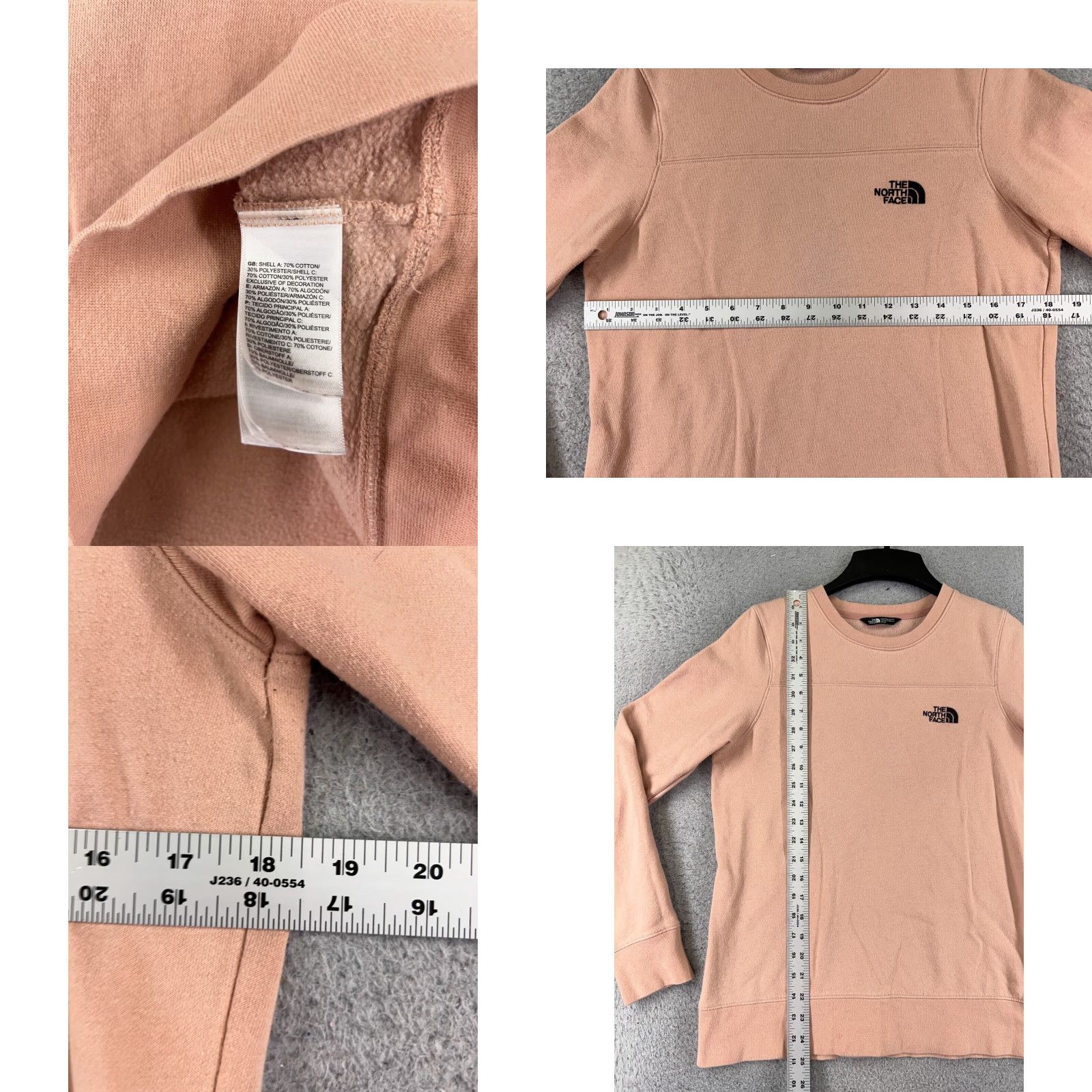 The North Face The North Face Sweater Womens Medium Orange Pullover Cotton Blend Long Sleeve Crew Neck Casual Outdoor Logo Size M / US 6-8 / IT 42-44 - 8 Thumbnail