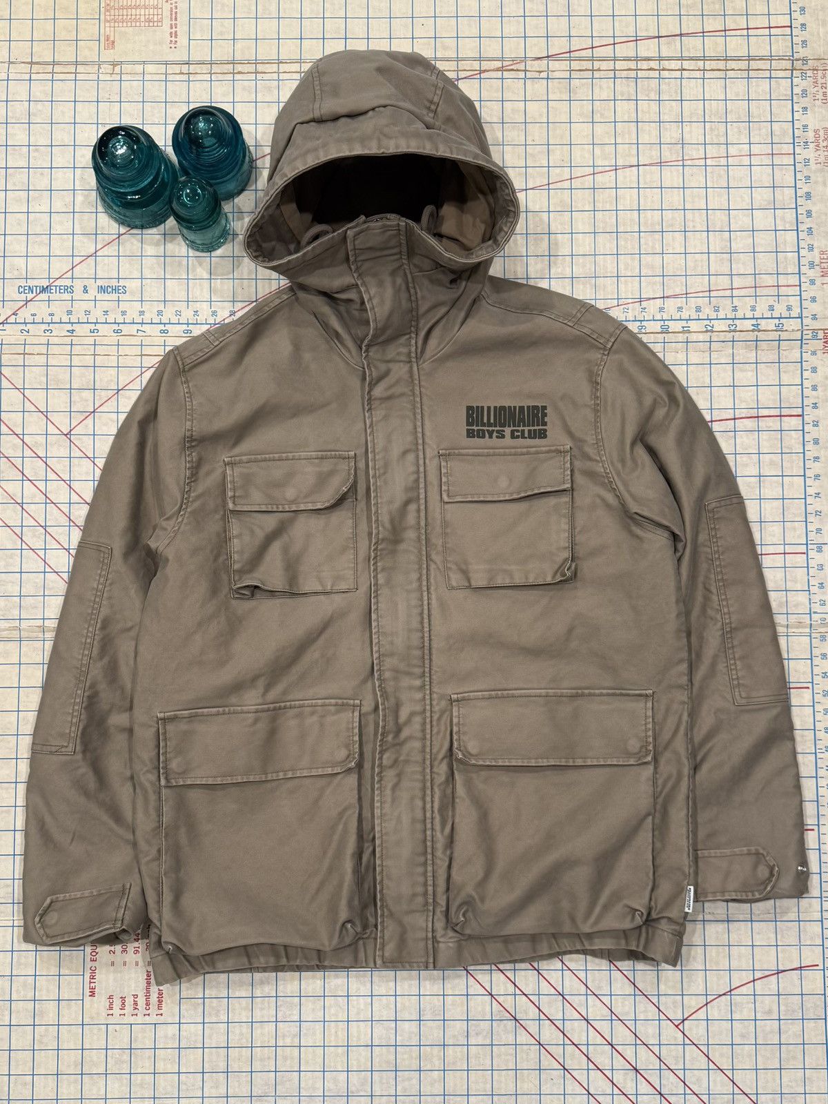 Billionaire Boys Club Billionaire Boys Club Beige Cotton Moleskin Field Jacket Men Size US S / EU 44-46 / 1 - 1 Thumbnail