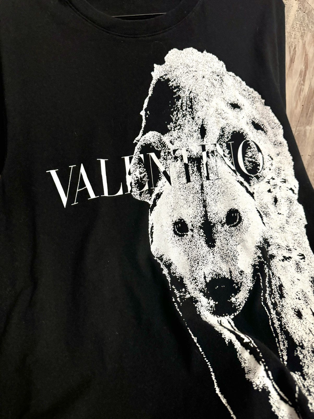Valentino black animal print logo t-shirt Valentino S men Size US S / EU 44-46 / 1 - 7 Thumbnail