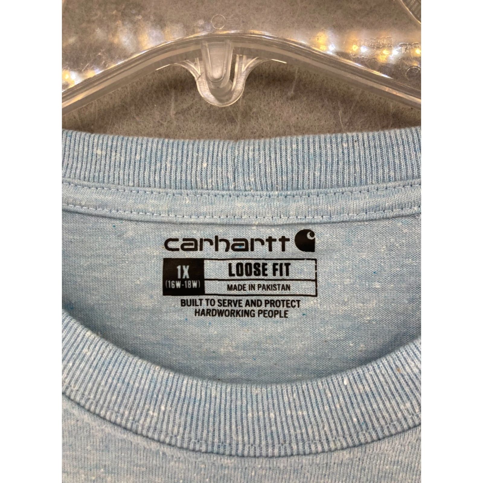 Carhartt Carhartt Womens T-Shirt Blue 1X Loose Fit Work Pocket Shirt Adults 1X Blue Pocket Carhartt Womens TShirt Casual Workwear 1X Blue Pant/Sock not. Size XL / US 12-14 / IT 48-50 - 5 Thumbnail