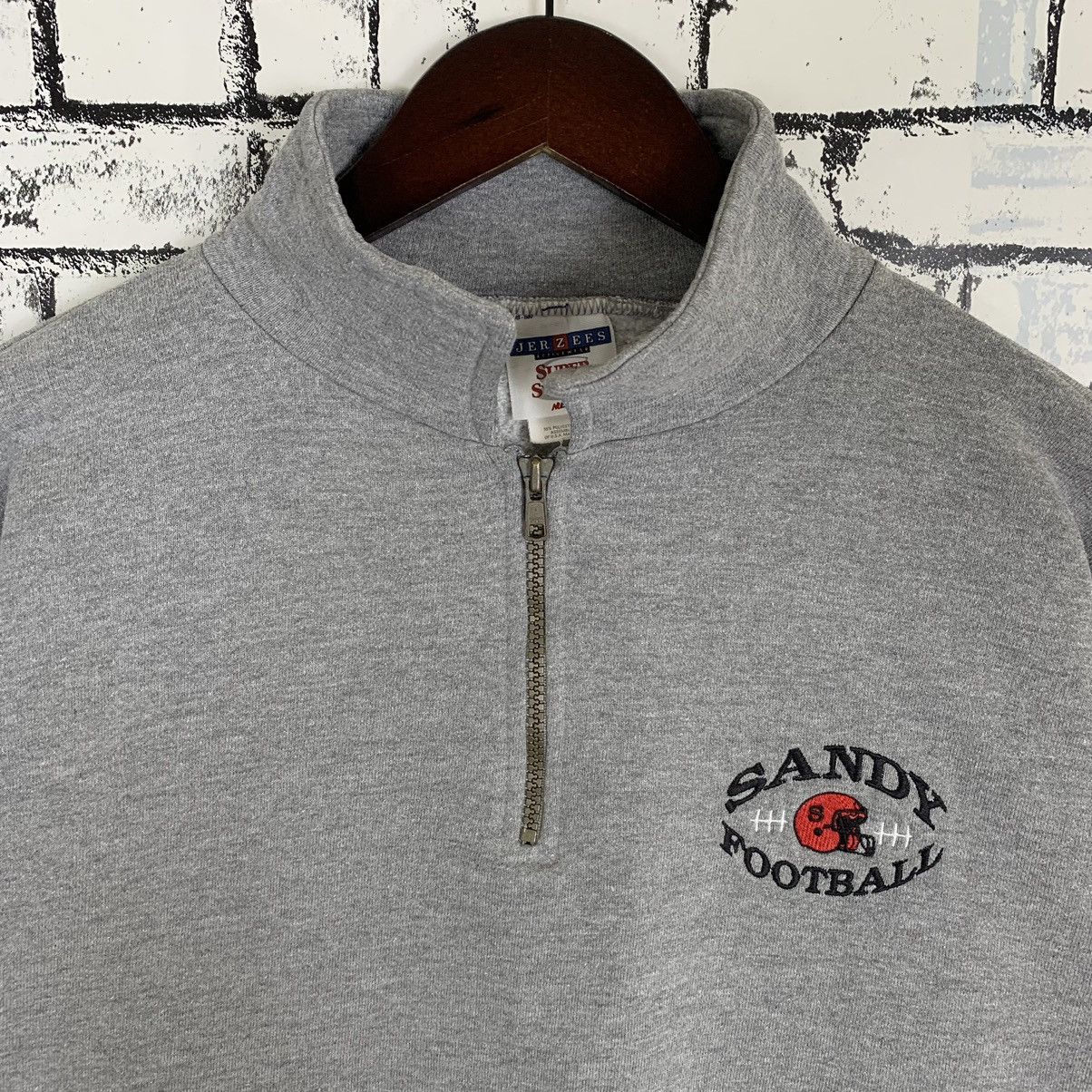 NFL × Vintage Vintage 90s Sportwear Sandy Football Back Print Hulf Zip Size US M / EU 48-50 / 2 - 3 Thumbnail