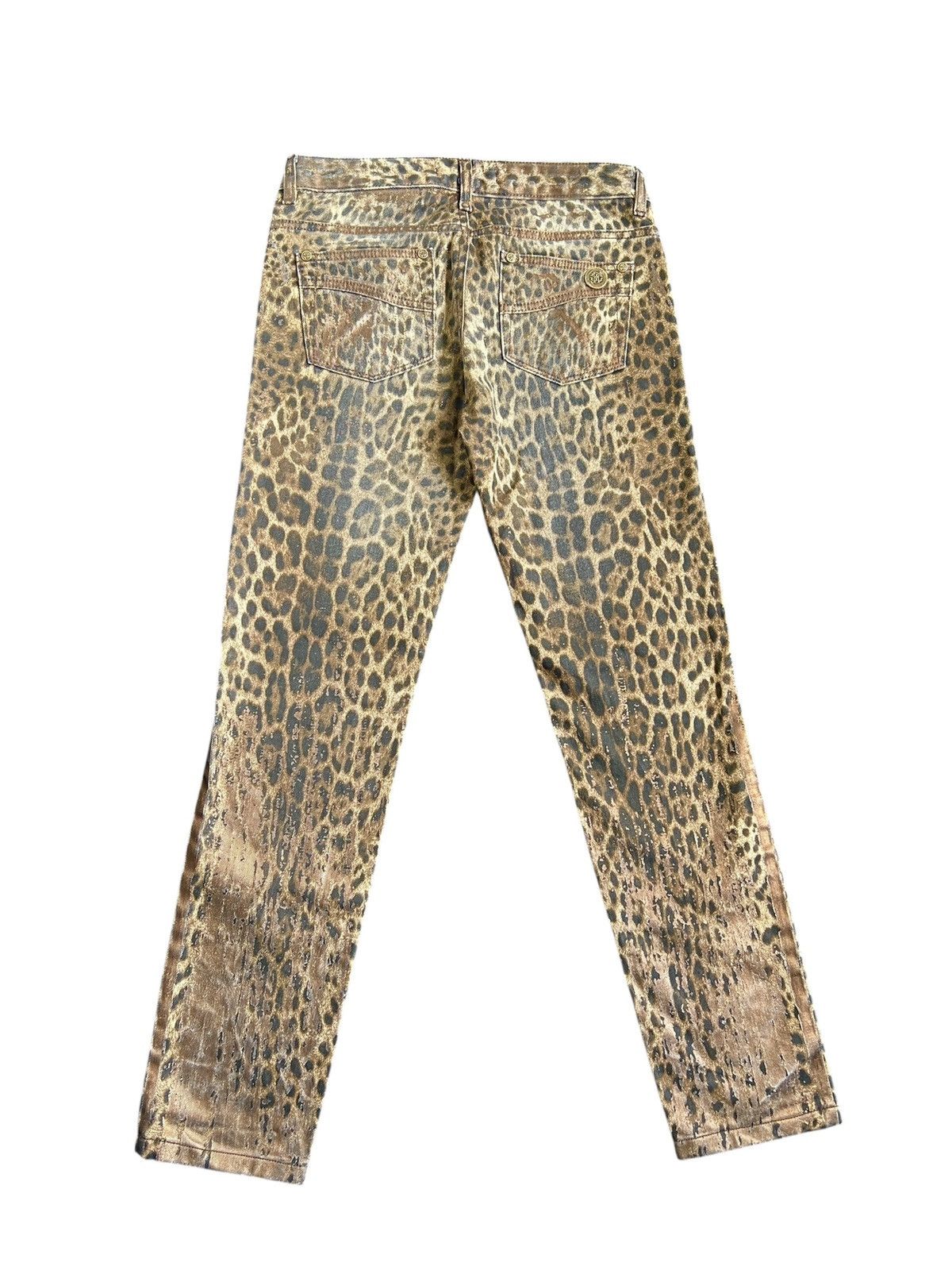 Roberto Cavalli VINTAGE ROBERTO CAVALLI LEOPARD JEANS print y2k Size 27" / US 4 / IT 40 - 5 Thumbnail