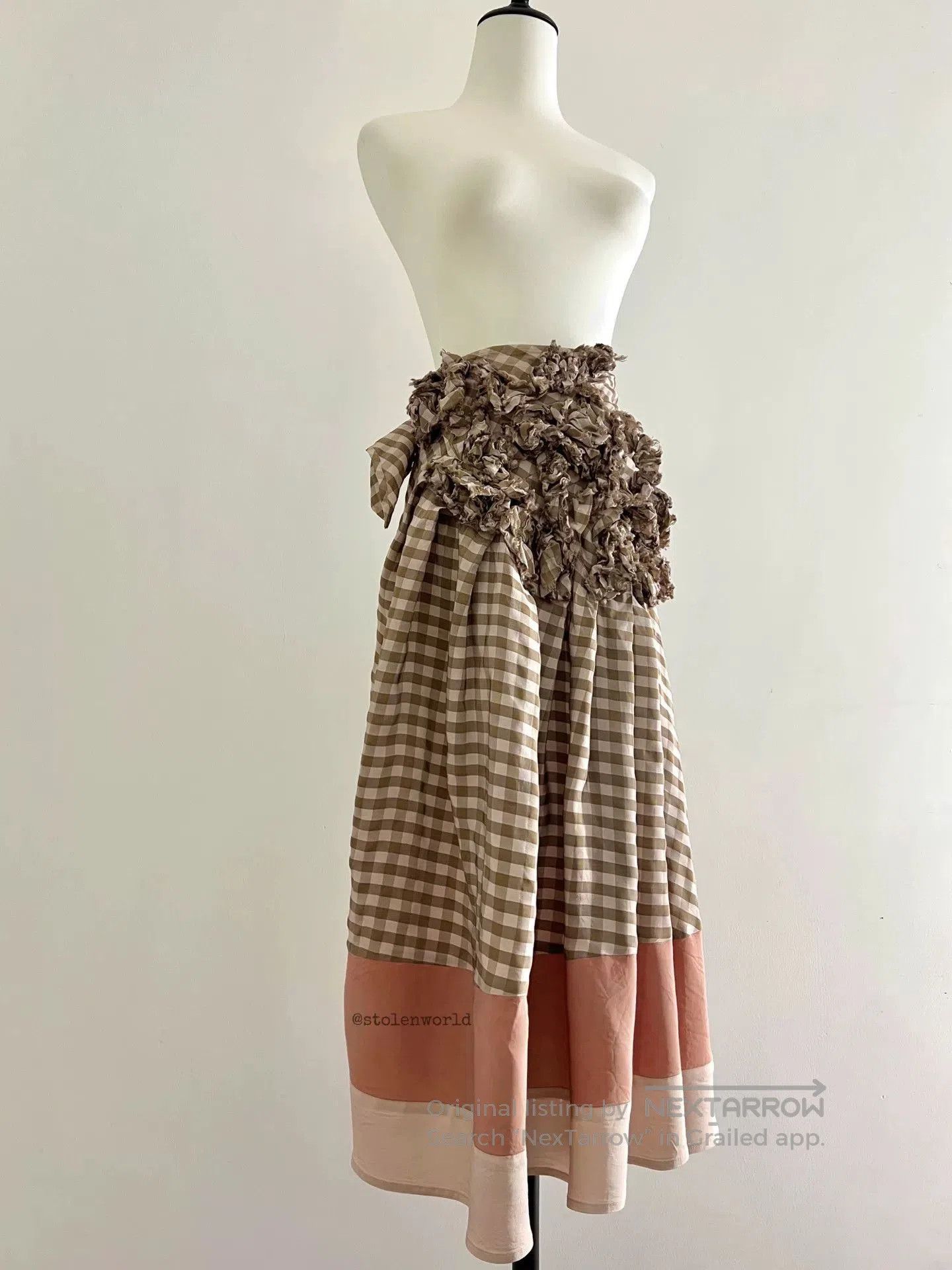 Tricot Comme des Garcons comme des garcons gingham ruffle apron. Size ONE SIZE - 3 Thumbnail