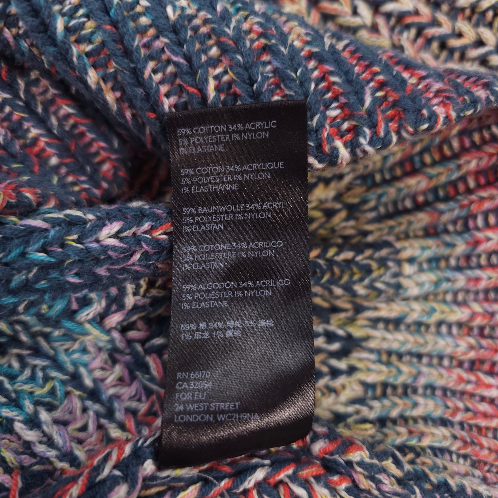 Anthropologie Anthropologie Chroma Rainbow Knit Sweater Sz Extra Small Size XS / US 0-2 / IT 36-38 - 8 Thumbnail