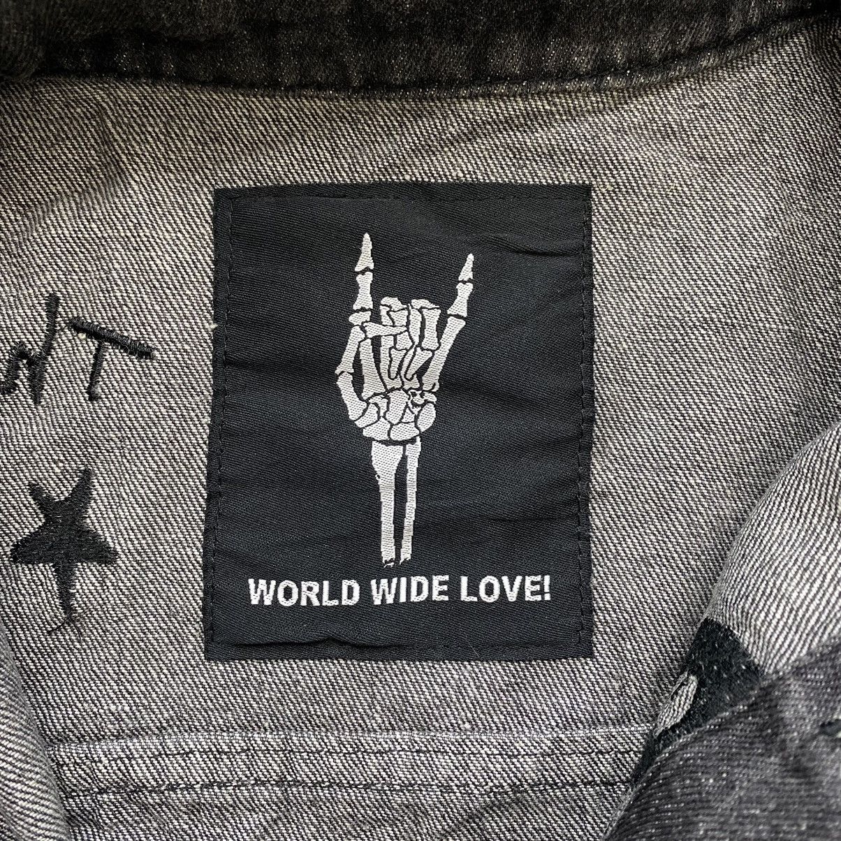 Japanese Brand WORLD WIDE LOVE Rock Japanese Brand Jeans Denim Black Jacket Size US M / EU 48-50 / 2 - 3 Thumbnail