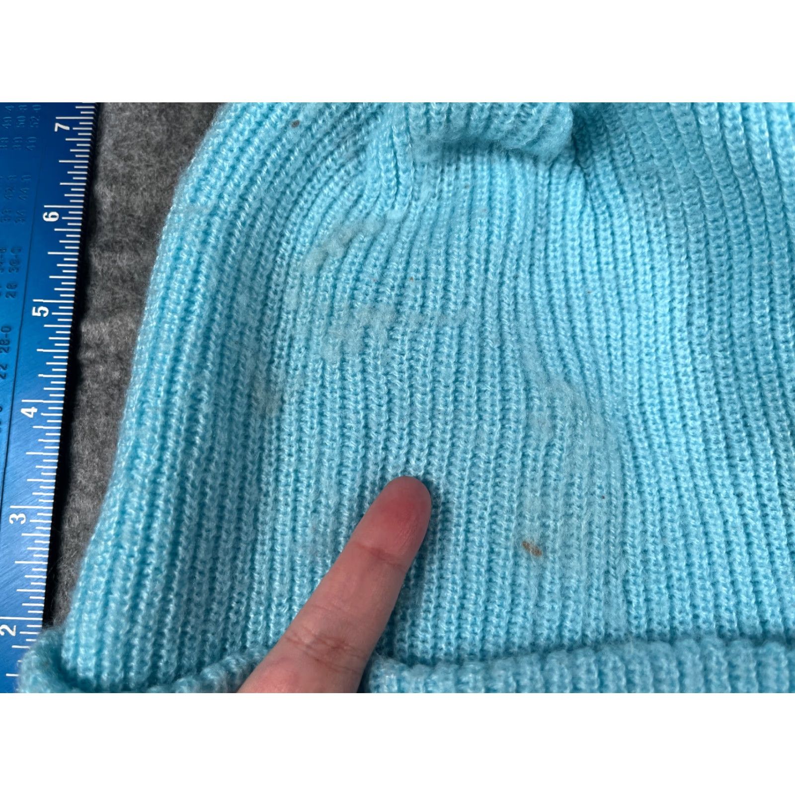 Toms Tom's Beanie Hat Adult One Size Light Blue Double Knit 100% Acrylic Ski Outdoor Casual Unisex Mens Womens Accessories Size ONE SIZE - 4 Thumbnail