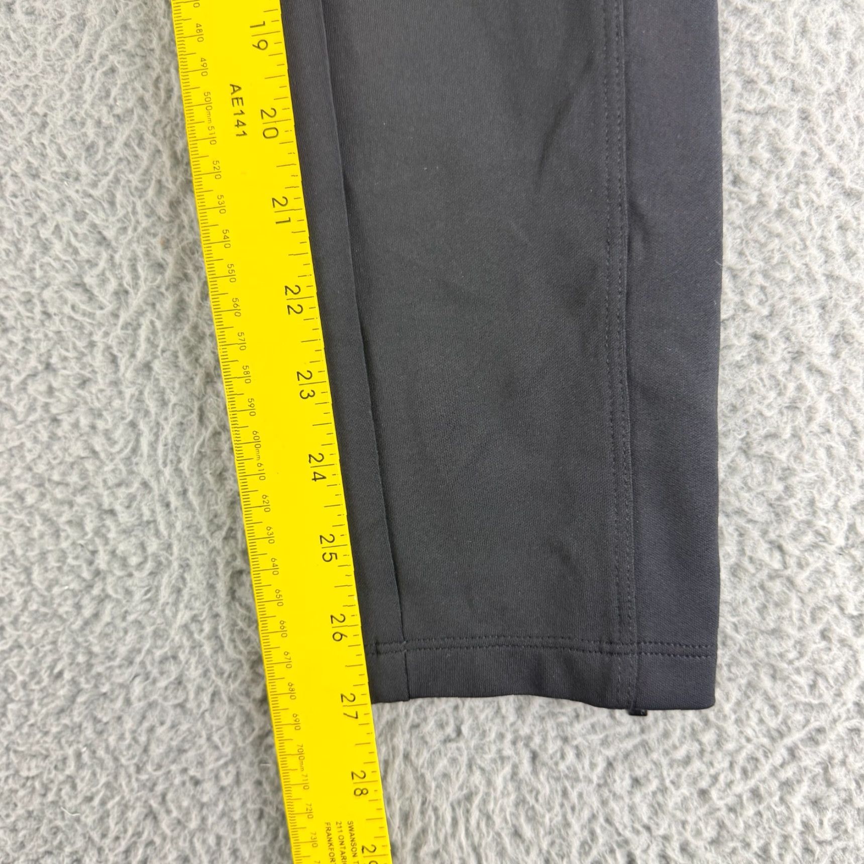 Athleta Athleta Leggings Womens M Black Ankle Zipper Pull On Stretch Delancey Moto Size 32" / US 10 / IT 46 - 6 Thumbnail