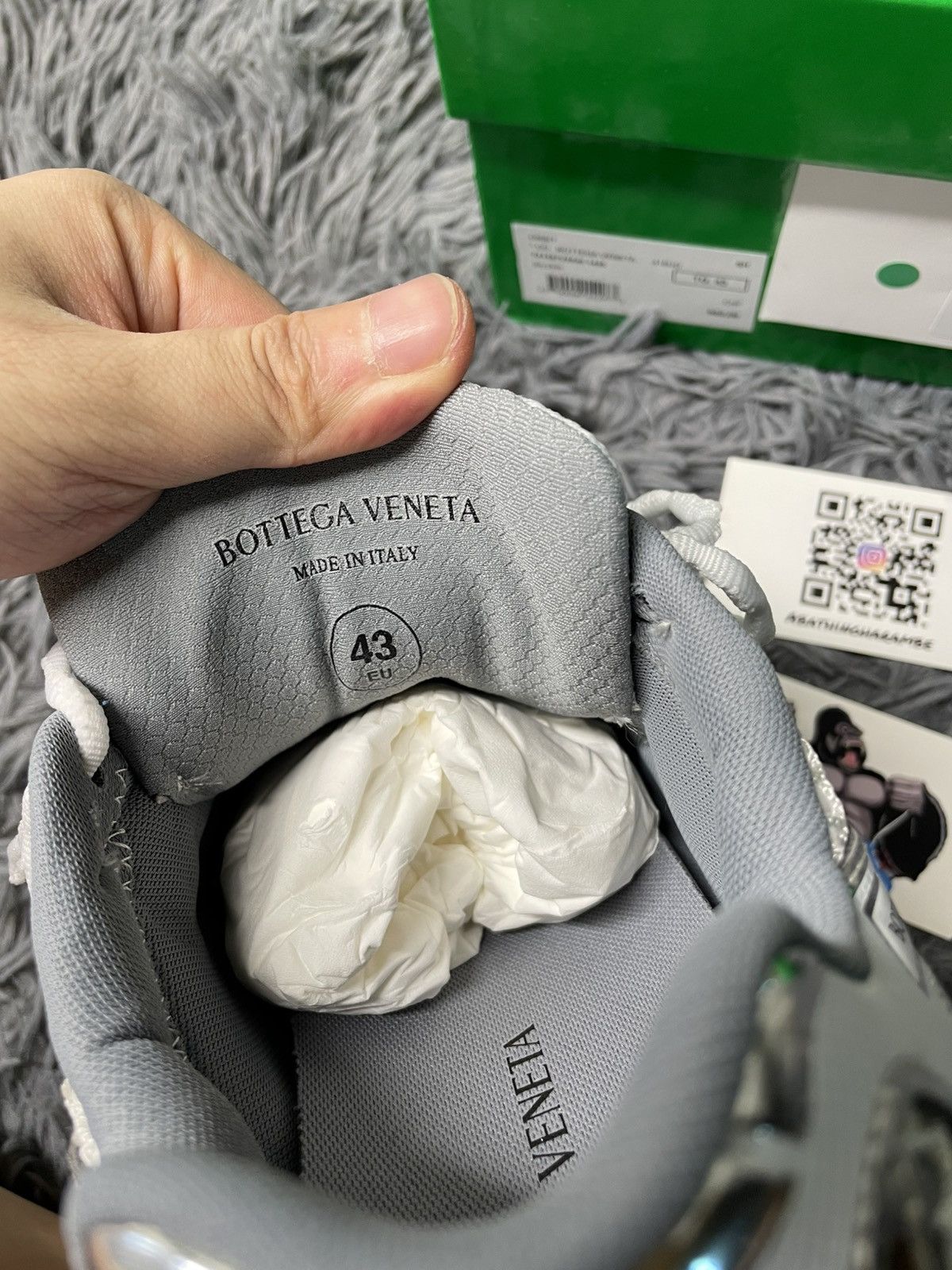 Bottega Veneta Bottega Veneta Orbit Sneaker Sliver/White Size US 10 / EU 43 - 6 Thumbnail