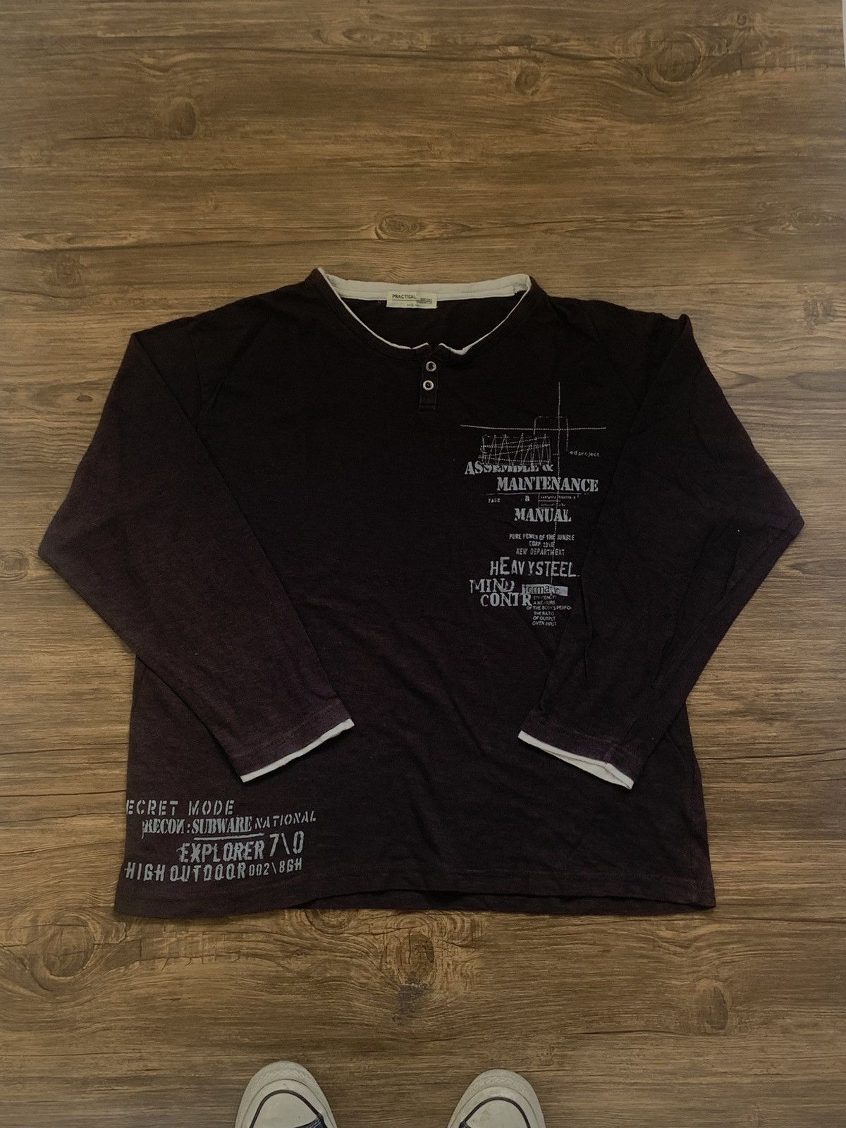 Japanese Brand 2000s japanese archive practical y2k longsleeve tee Size US L / EU 52-54 / 3 - 1 Thumbnail