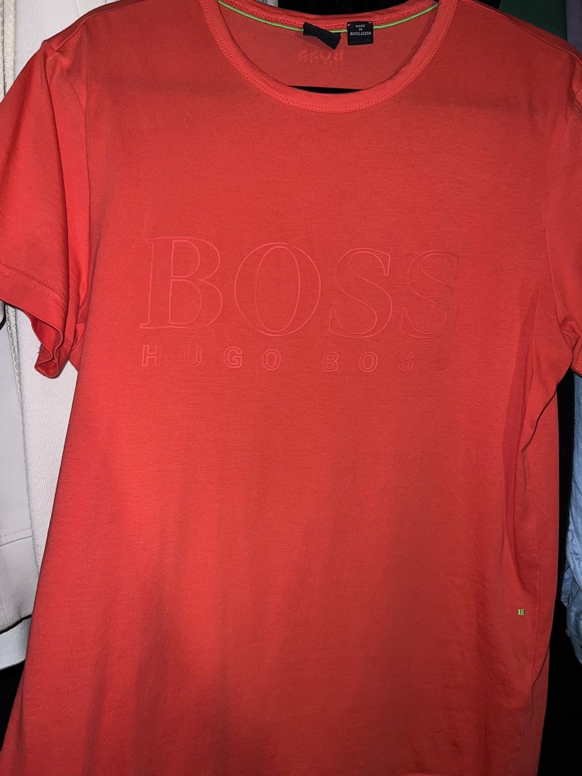 Hugo Boss Hugo Boss Red salmon Logo T-shirt Size US S / EU 44-46 / 1 - 5 Thumbnail