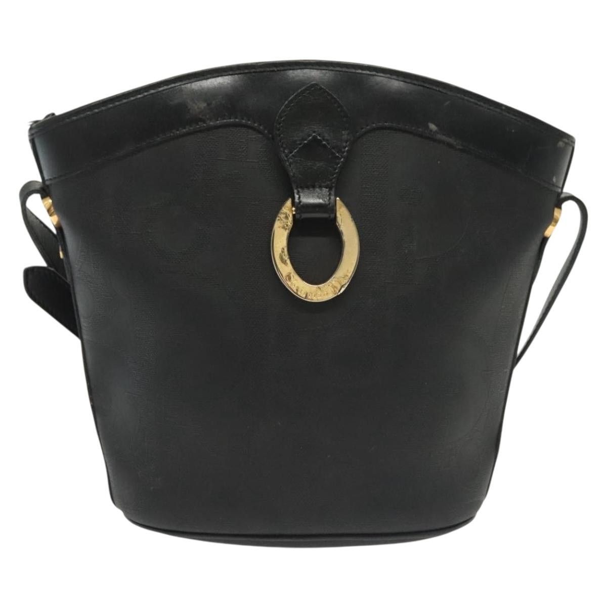 Dior DIOR Trotter Canvas Shoulder Bag Black Gold Size ONE SIZE - 2 Thumbnail