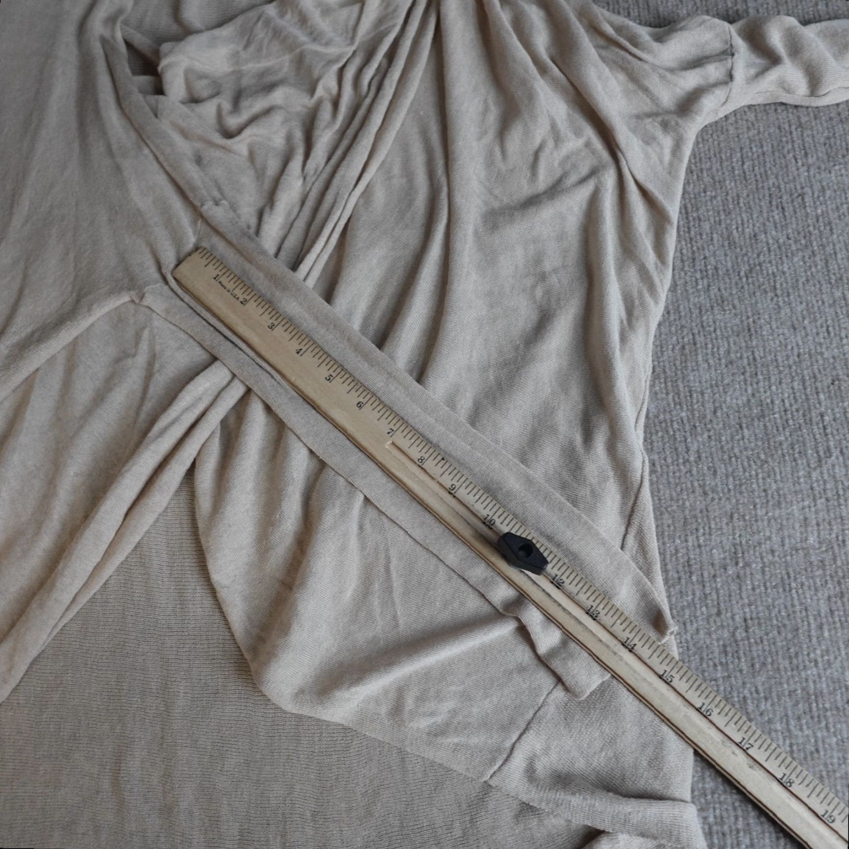 Eileen Fisher Eileen Fisher Womens Sweater L Beige Cotton Silk Open Dolman Sleeve Pullover Regular Knit Winter Fall Spring Vintage No Size L / US 10 / IT 46 - 6 Thumbnail