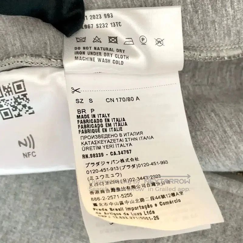 Miu Miu Miu Miu Grey Cotton Blend Printed Jacket . Size S / US 4 / IT 40 - 8 Thumbnail