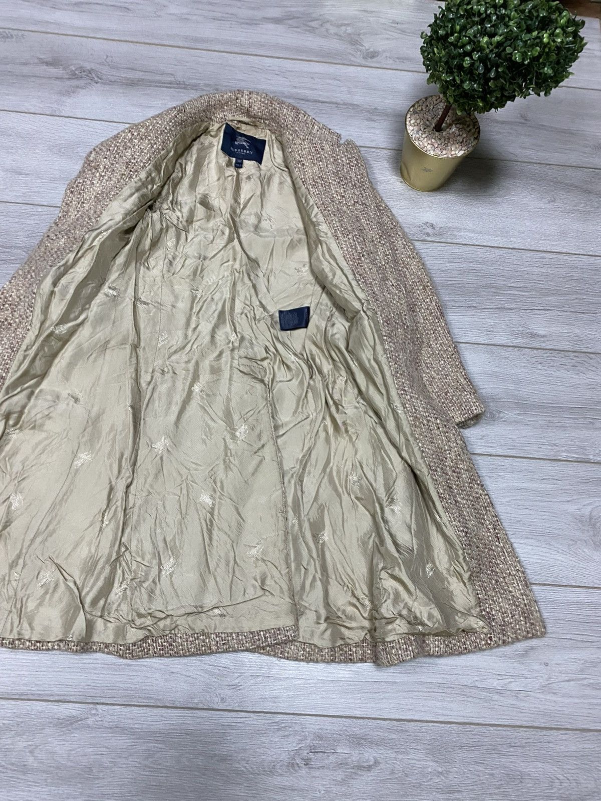 Burberry Burberry London made in Italy wool tweed coat jacket Size S / US 4 / IT 40 - 10 Thumbnail