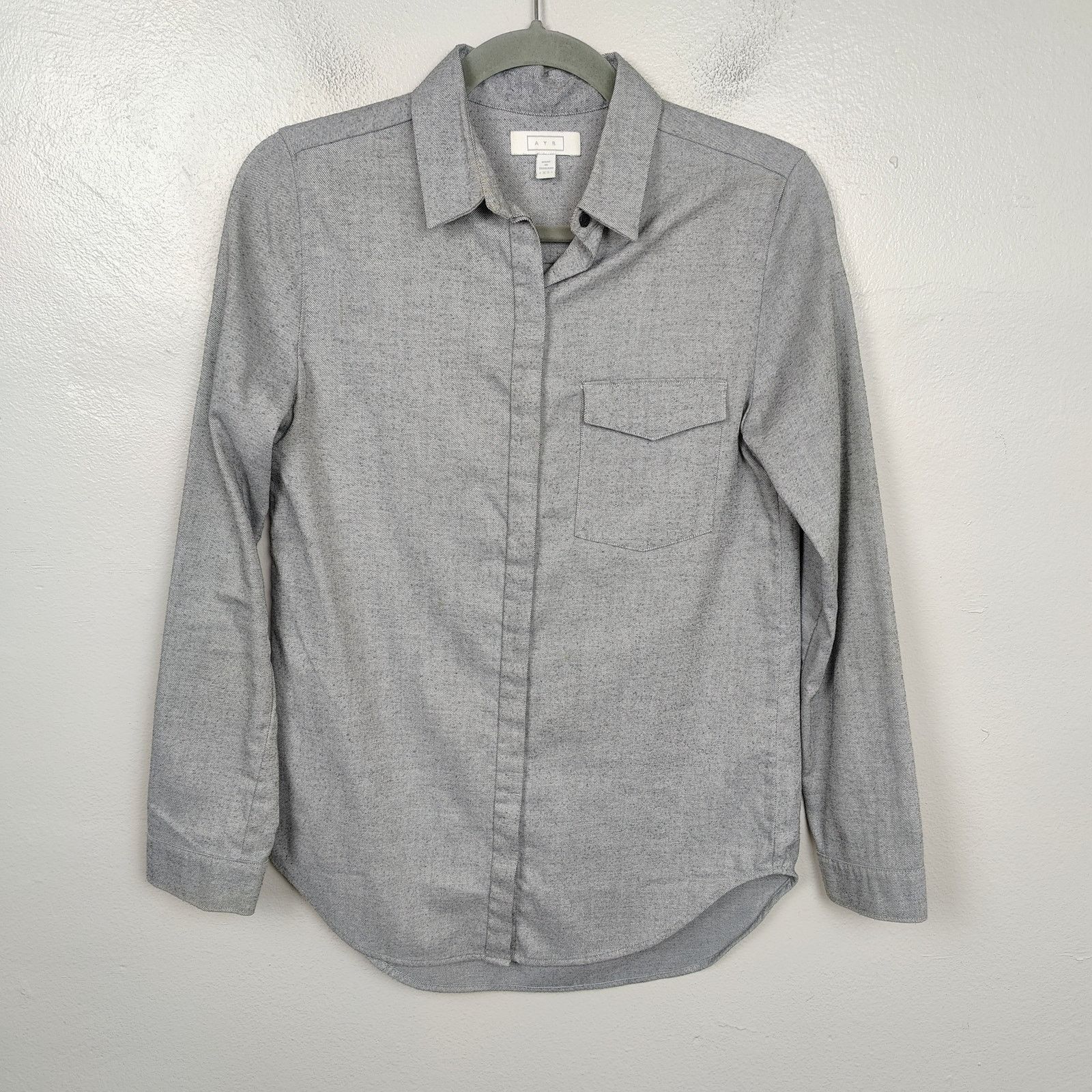 Other Ayr The Brushed Twill Button Up Long Sleeve Shirt Womens XS Size XS / US 0-2 / IT 36-38 - 1 Thumbnail