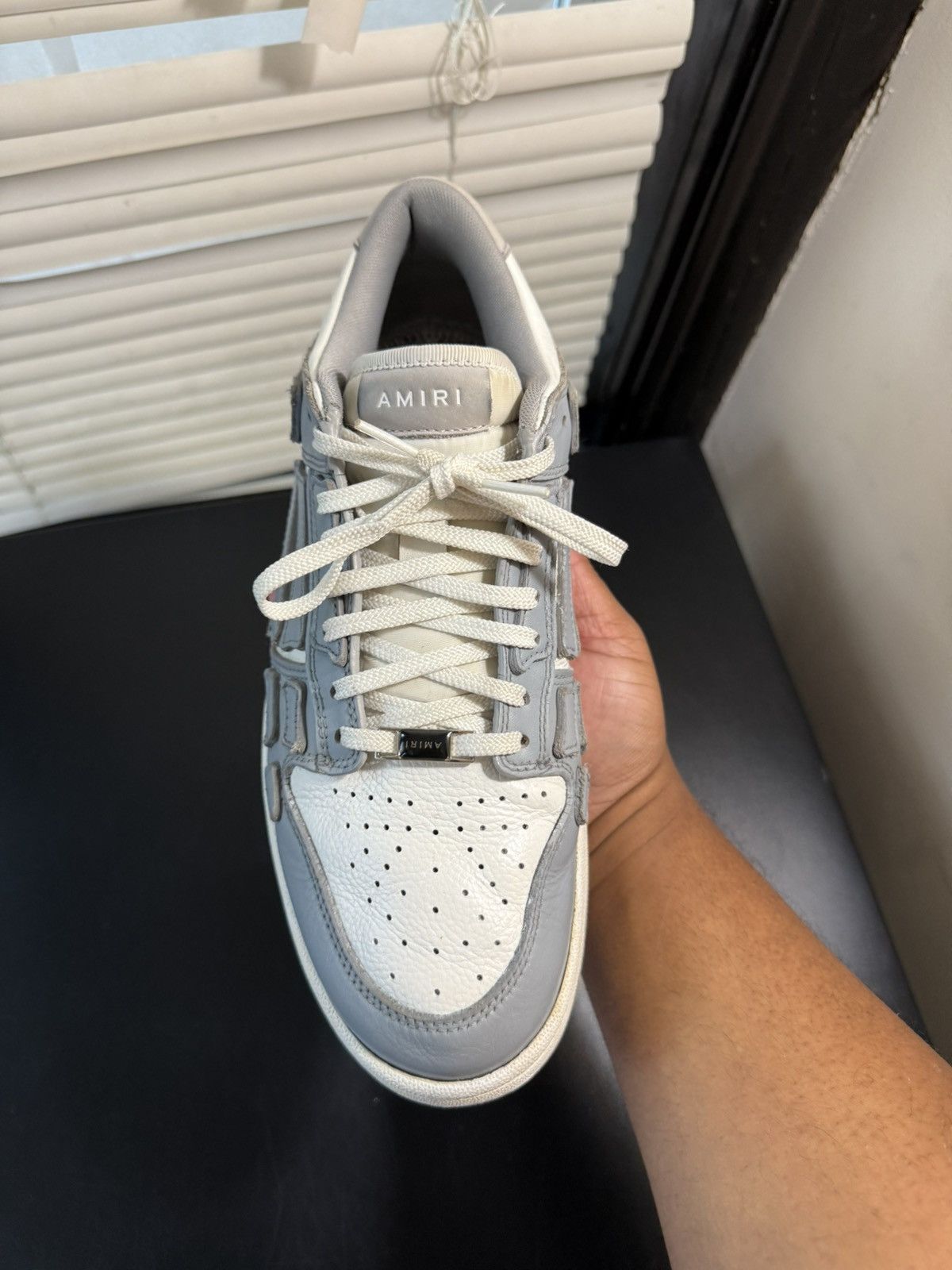 Amiri Amiri Skeleton Low Size 11 Grey Size US 11 / EU 44 - 9 Thumbnail