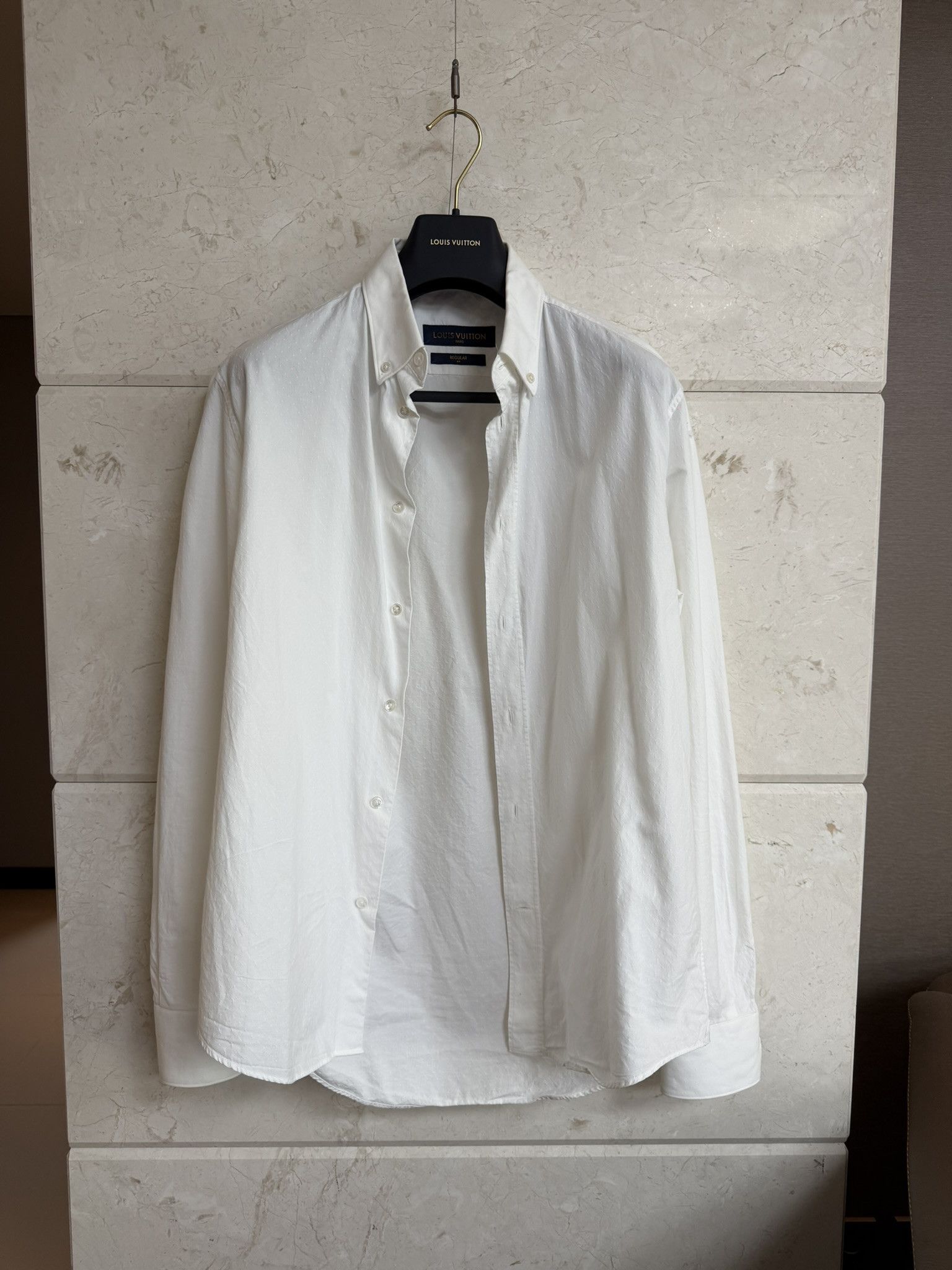 Louis Vuitton Louis Vuitton / Oxford Shirt White Regular Fit / 41 Size US M / EU 48-50 / 2 - 3 Thumbnail