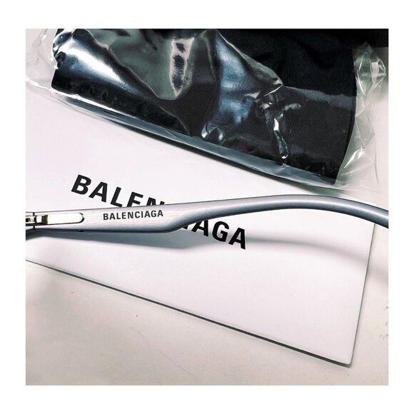 Balenciaga Balenciaga Logo Womens Grey Aluminum Metal Frame UV Sunglass Size ONE SIZE - 9 Thumbnail