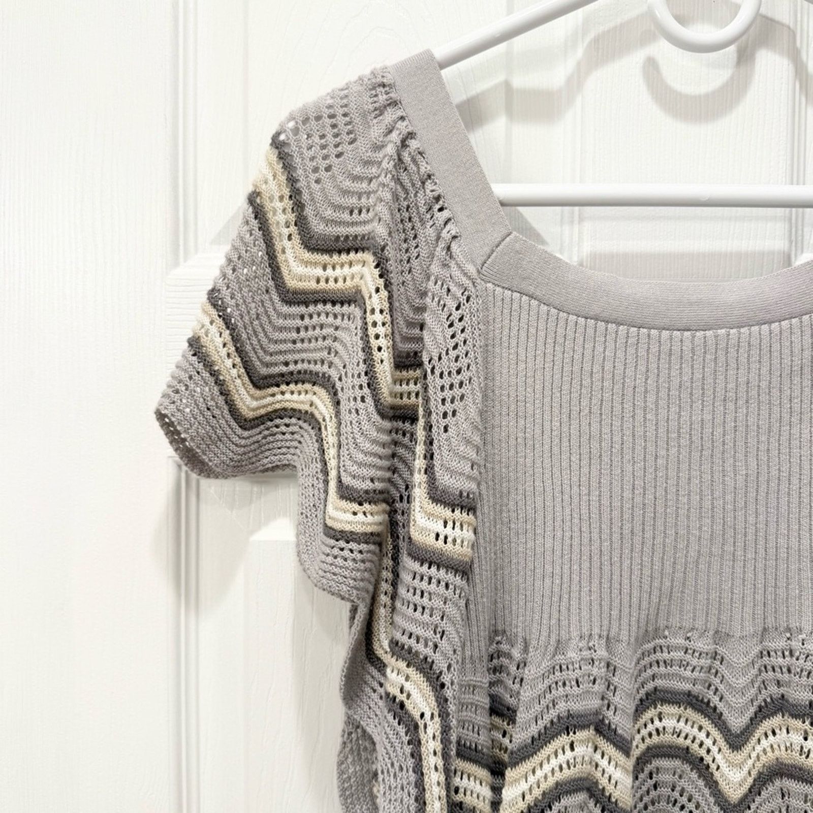 Free People Free People Zig Zag Knit Top. Size S / US 4 / IT 40 - 6 Thumbnail