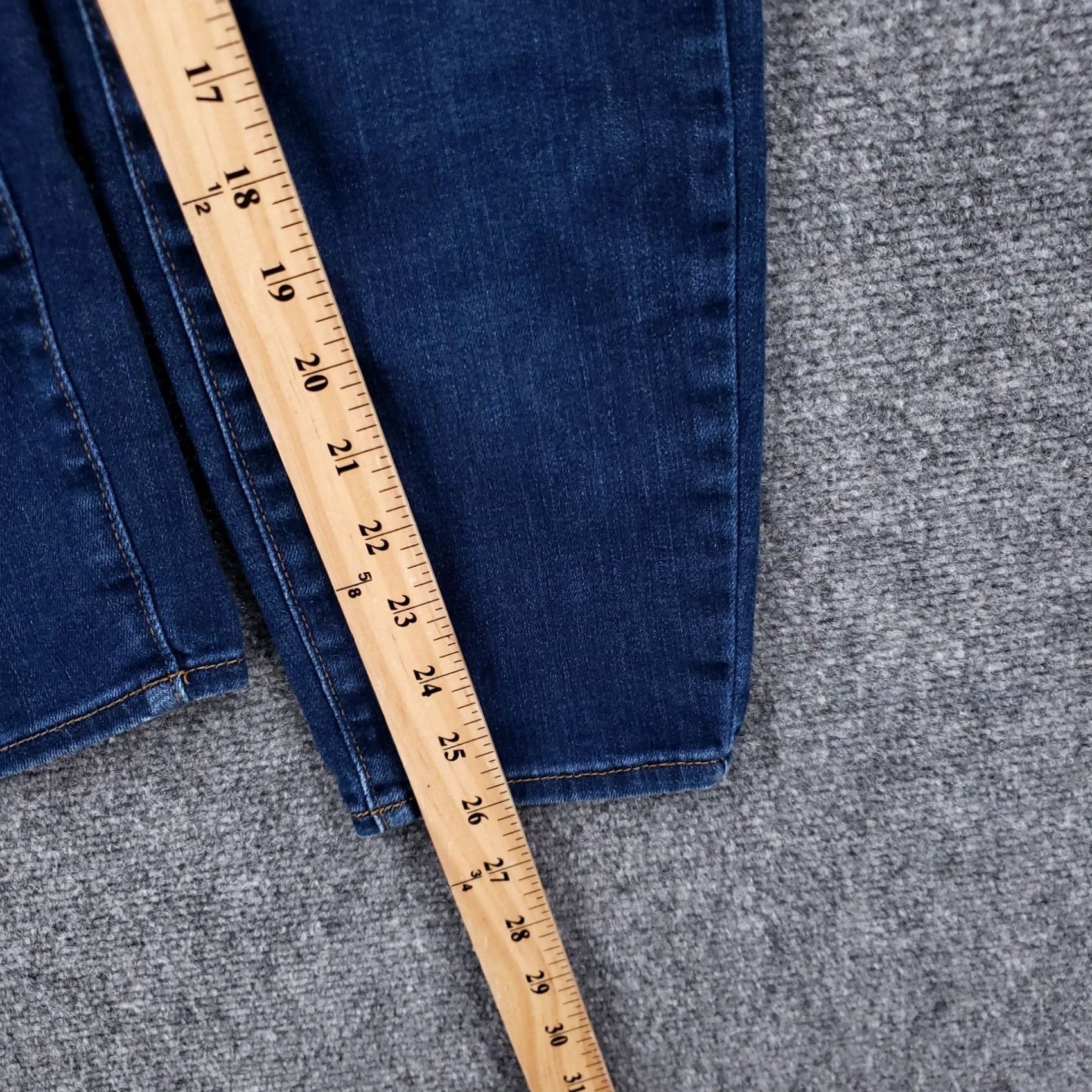 NYDJ NYDJ Ami Skinny Jeans Womens 8 Blue Mid Rise Dark Wash Stretch Size 30" / US 8 / IT 44 - 5 Thumbnail