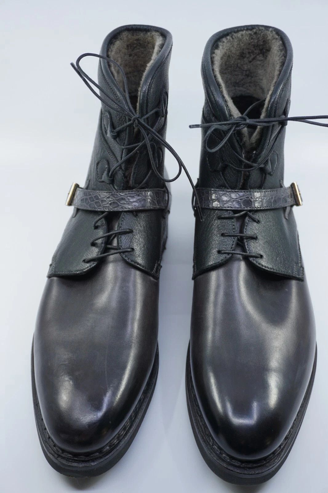 Santoni NEW Santoni Goodyear Fur Boots EU 42.5 UK 8.5 US 9.5 Size US 9.5 / EU 42-43 - 4 Thumbnail