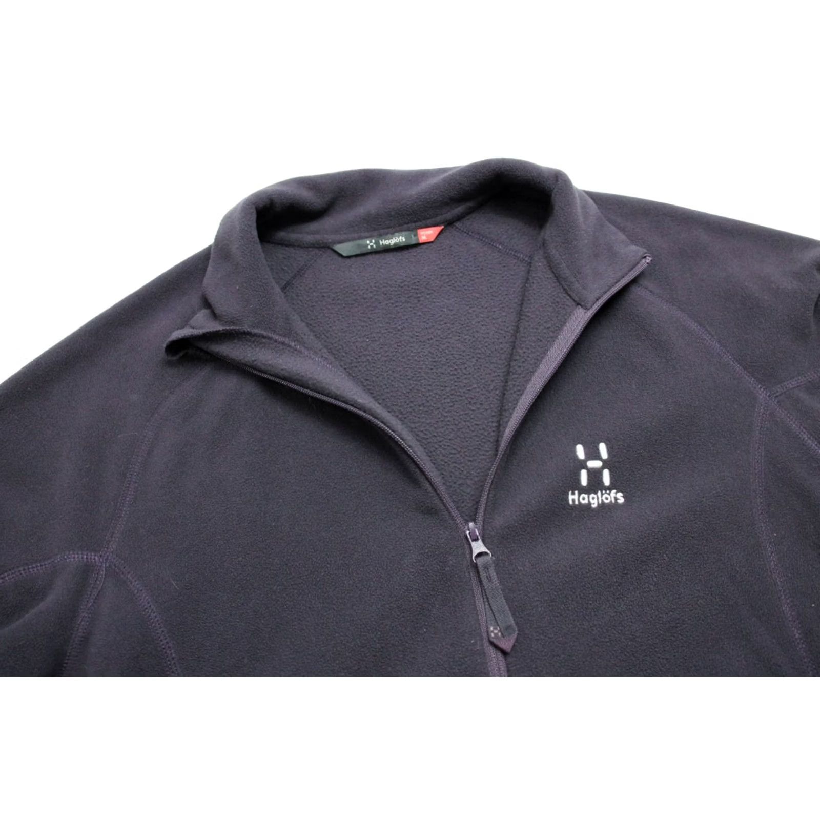 Vintage HAGLOFS Solo Jacket Sweatshirt Women's MEDIUM Full Zip High Neck Fleece Purple Size M / US 6-8 / IT 42-44 - 4 Thumbnail