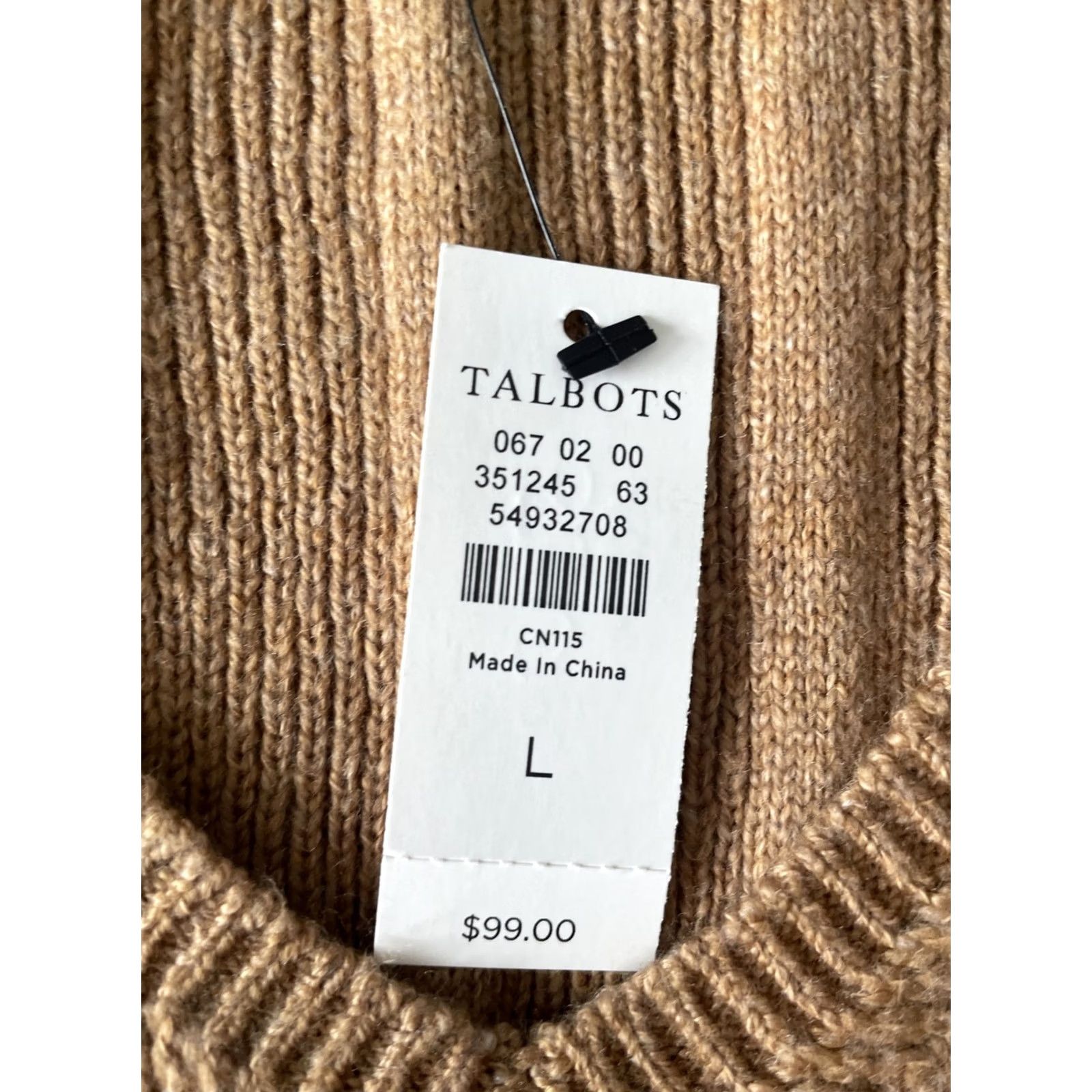 Talbots Talbots Sweater Vest Women’s L Brown Knit Sleeveless V-Neck Pullover Tank Top Vest Knit Pattern Solid Size L / US 10 / IT 46 - 3 Thumbnail