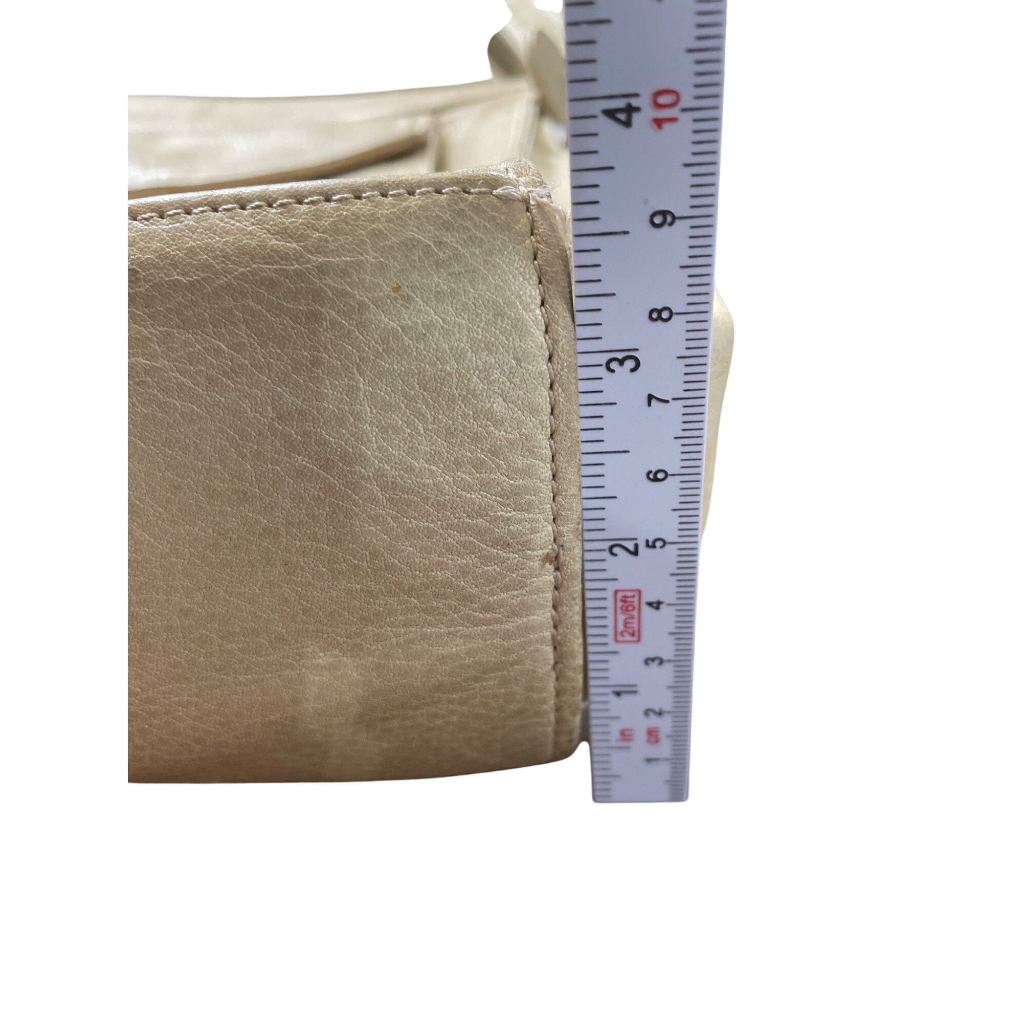 Fossil Fossil Womens Cream Leather vintage retro Crossbody Handbag Size ONE SIZE - 11 Thumbnail