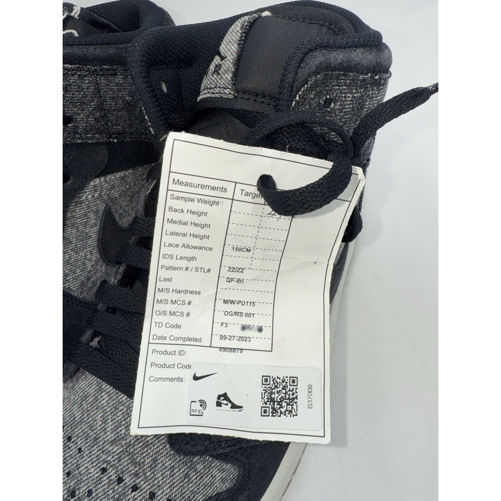 Size 9 Jordan 1 Mid Se V2 Sample Tagged HJ4363 Denim display picture 2
