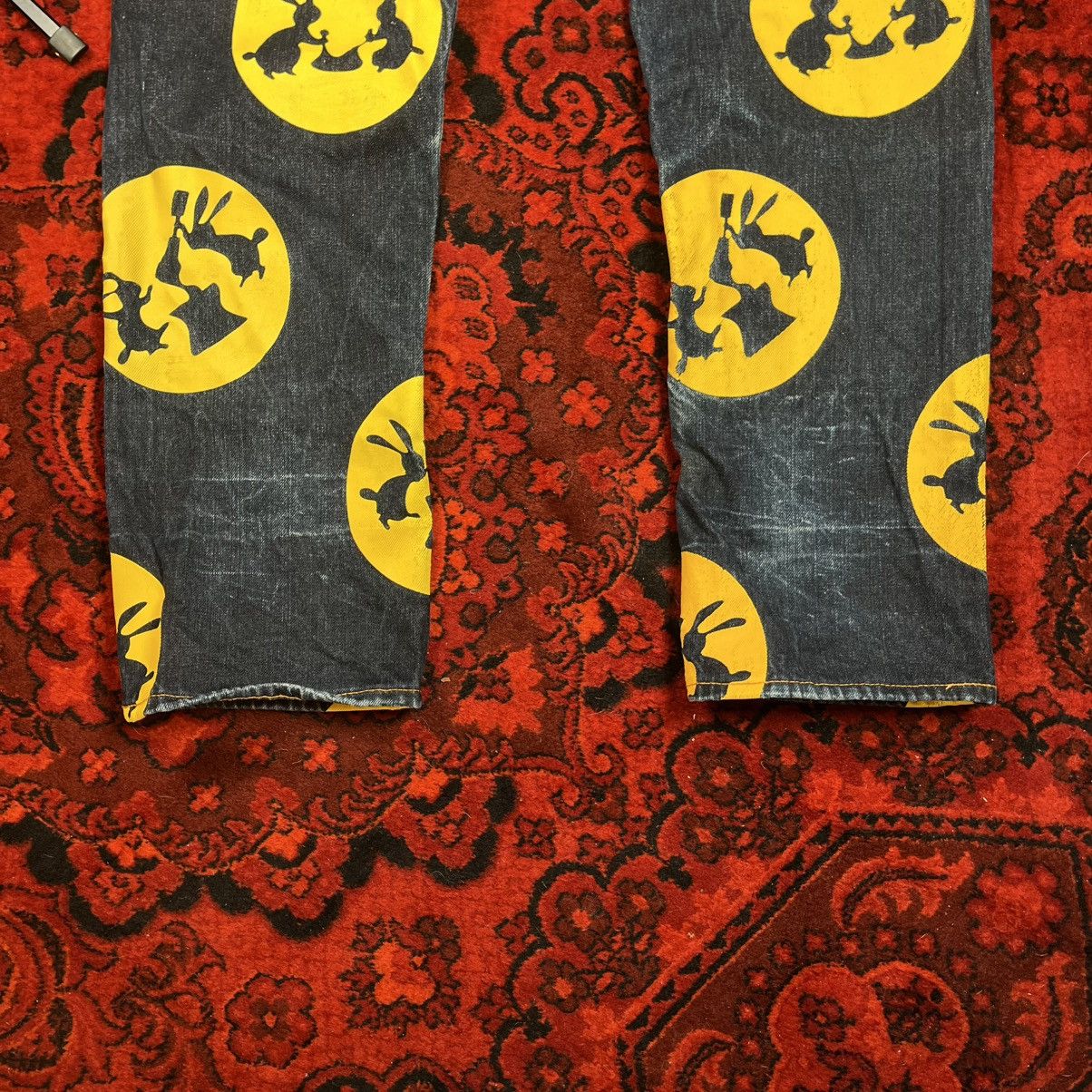 Evisu EVISU Jeans Japan Tukimi Tsukimi Special Rabbit Moon Print Size US 31 - 8 Thumbnail
