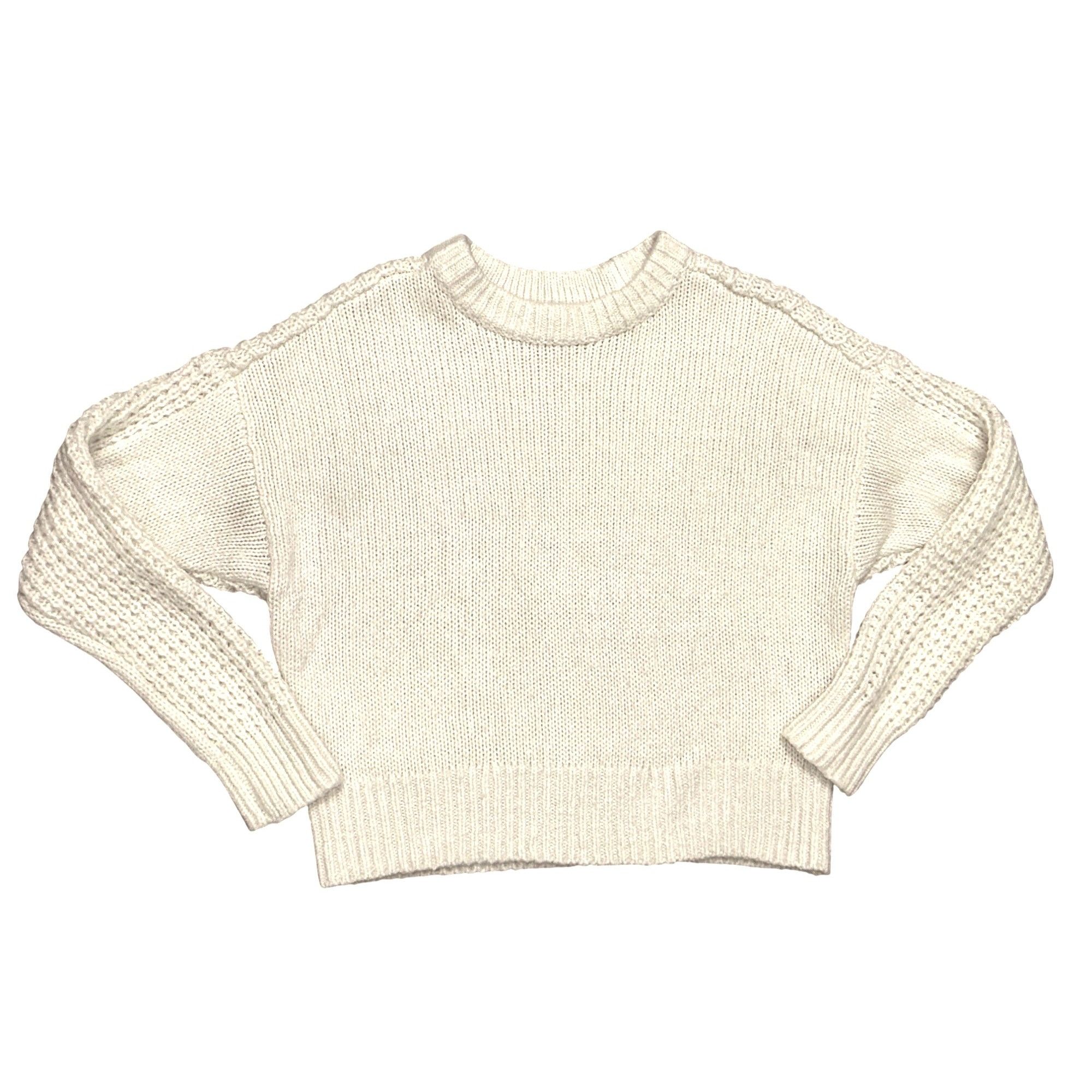 Abercrombie & Fitch Abercrombie Fitch Small Cream Textured Pullover Sweater Wint Size L / US 10 / IT 46 - 7 Thumbnail