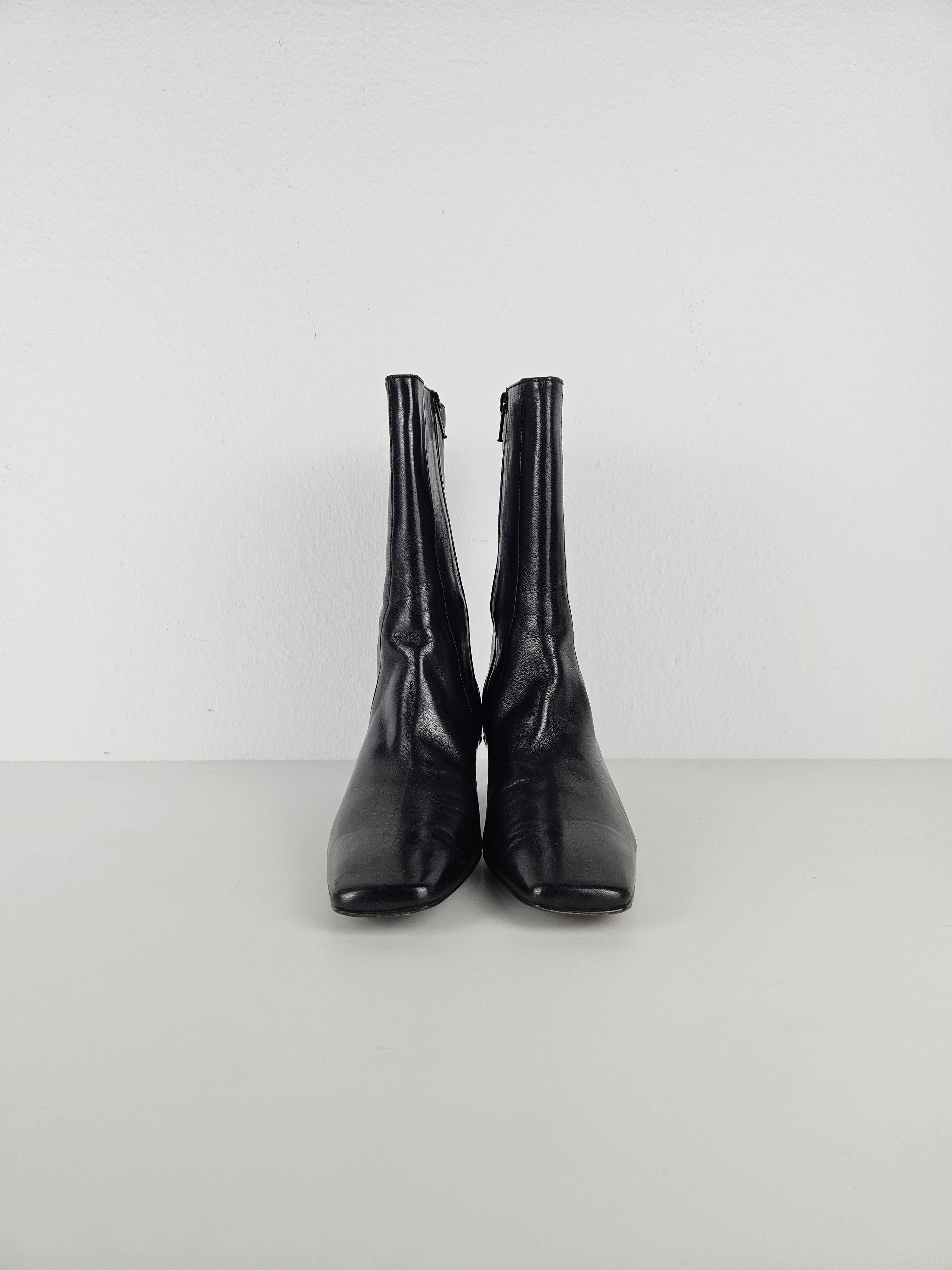 Cole Haan Cole Haan square toe side zip ankle boots Size US 6.5 / IT 36.5 - 3 Thumbnail