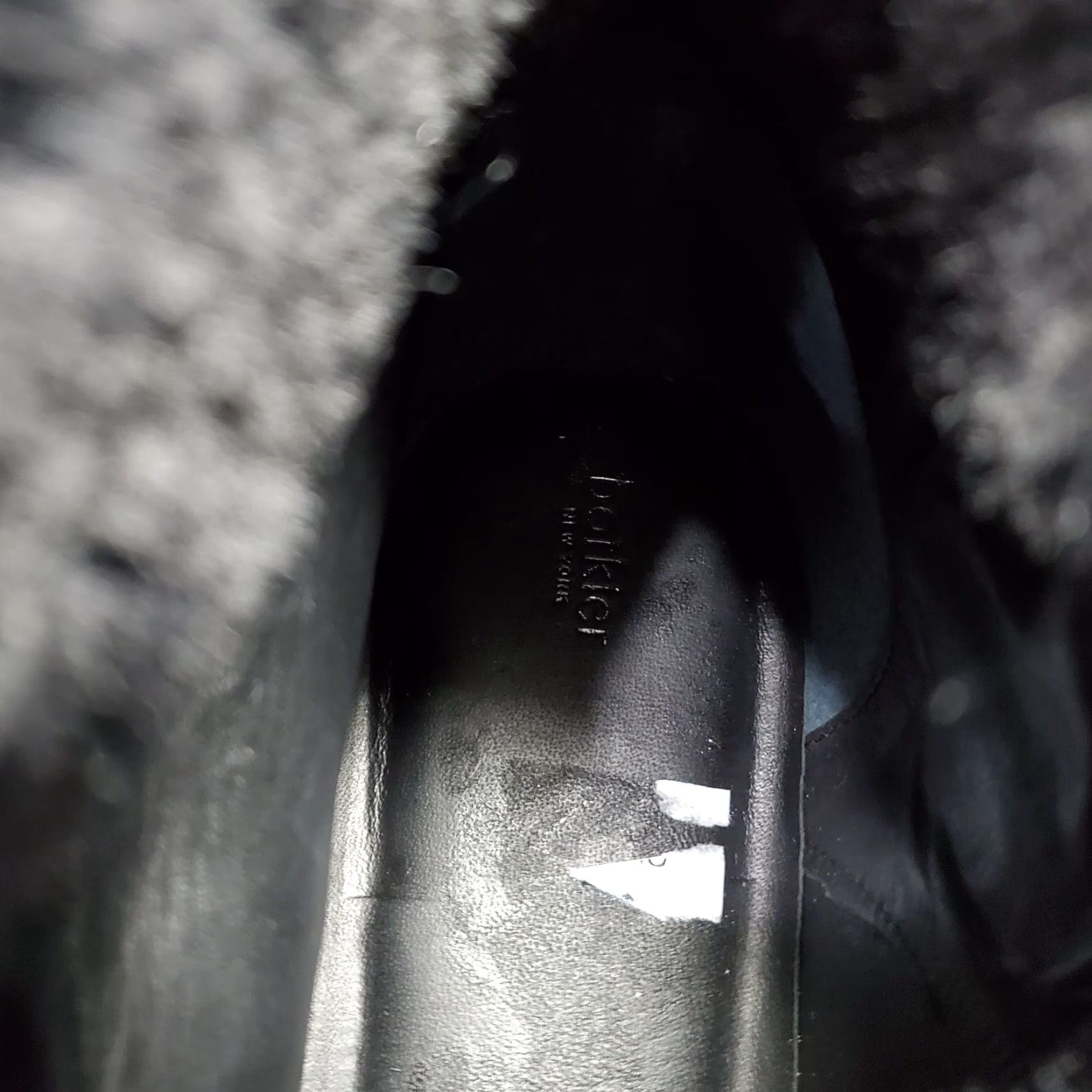 Vintage Botkier Winter Boots Womens Size 7.5 Black Leather Faux Fur Trim Gum Sole Lace Up Boots Size US 8 / IT 38 - 7 Thumbnail