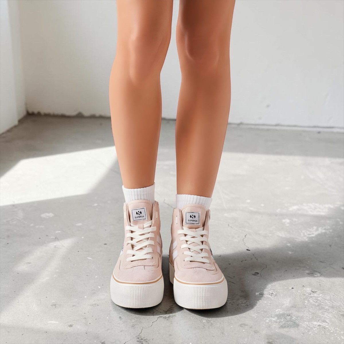 Superga Superga Women’s 3141 Revolley Platform Sneakers Beige Sz 7 Size US 7 / IT 37 - 5 Thumbnail