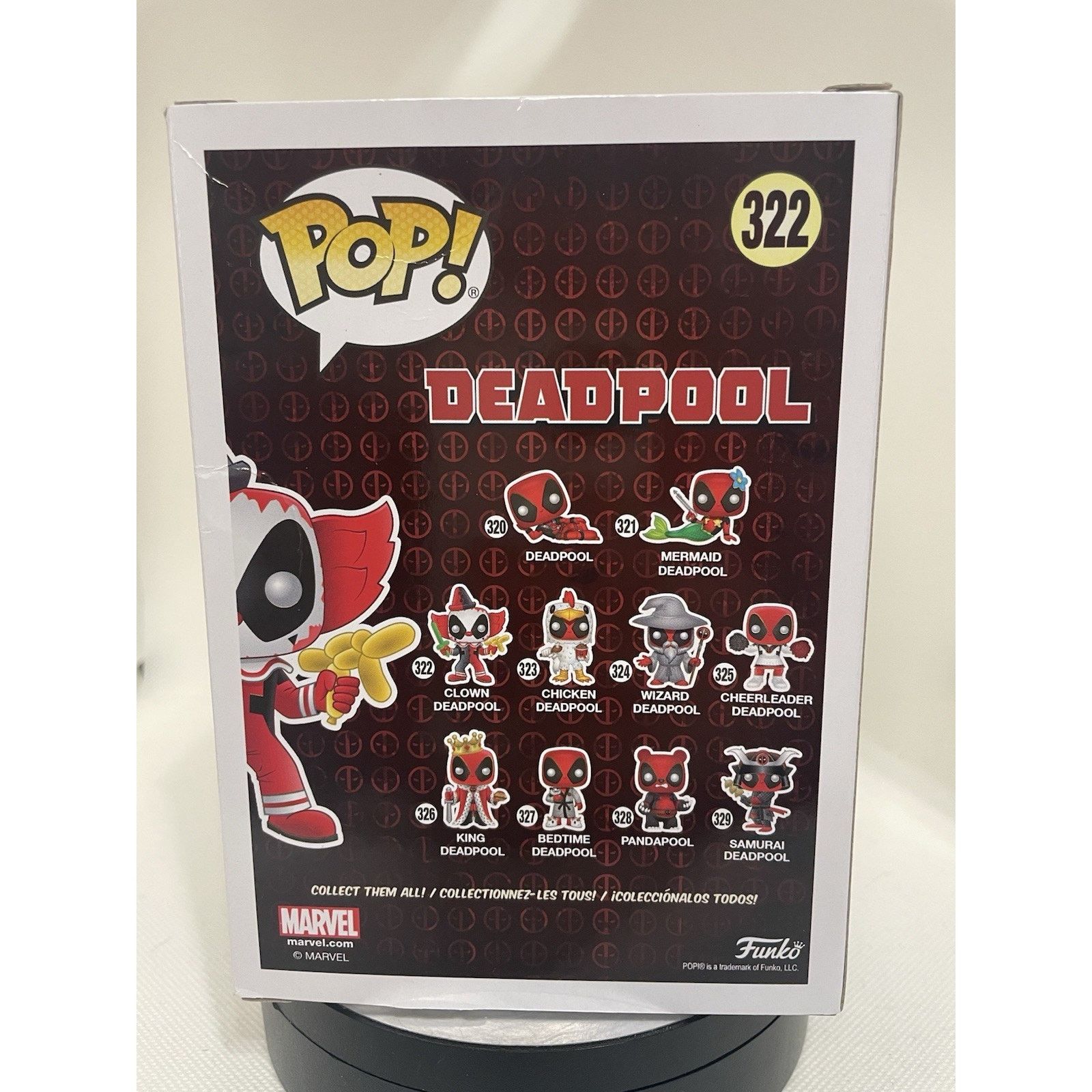 Marvel Comics Funko Pop! Vinyl: Marvel - Clown Deadpool #322 Damaged Size ONE SIZE - 7 Thumbnail