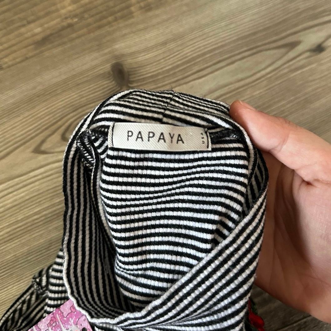 Other papaya white and black striped turtleneck shirt Size S / US 4 / IT 40 - 3 Thumbnail