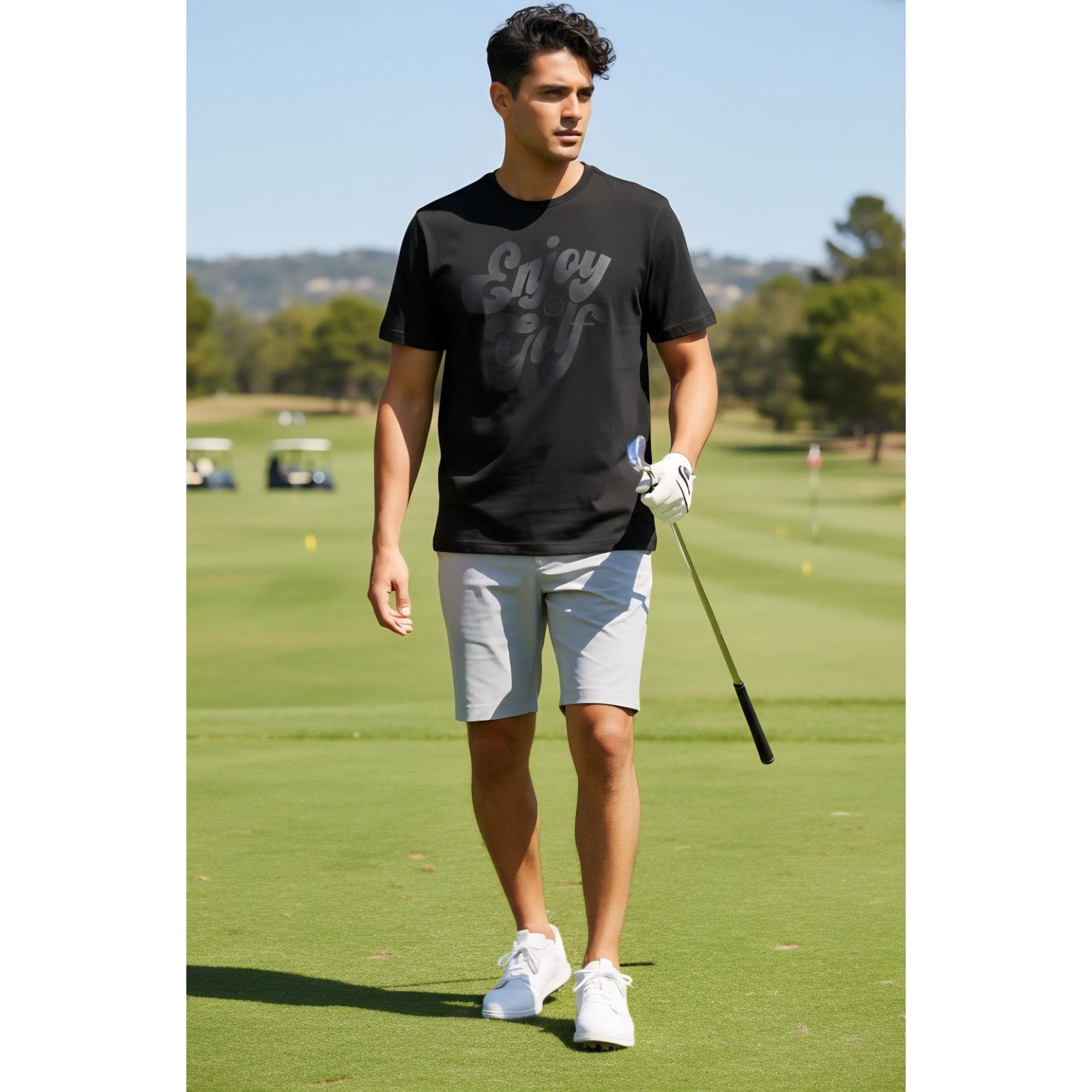 Puma Puma Cloudspun Enjoy Golf Performance T-Shirt Placid Black M Size US M / EU 48-50 / 2 - 6 Thumbnail